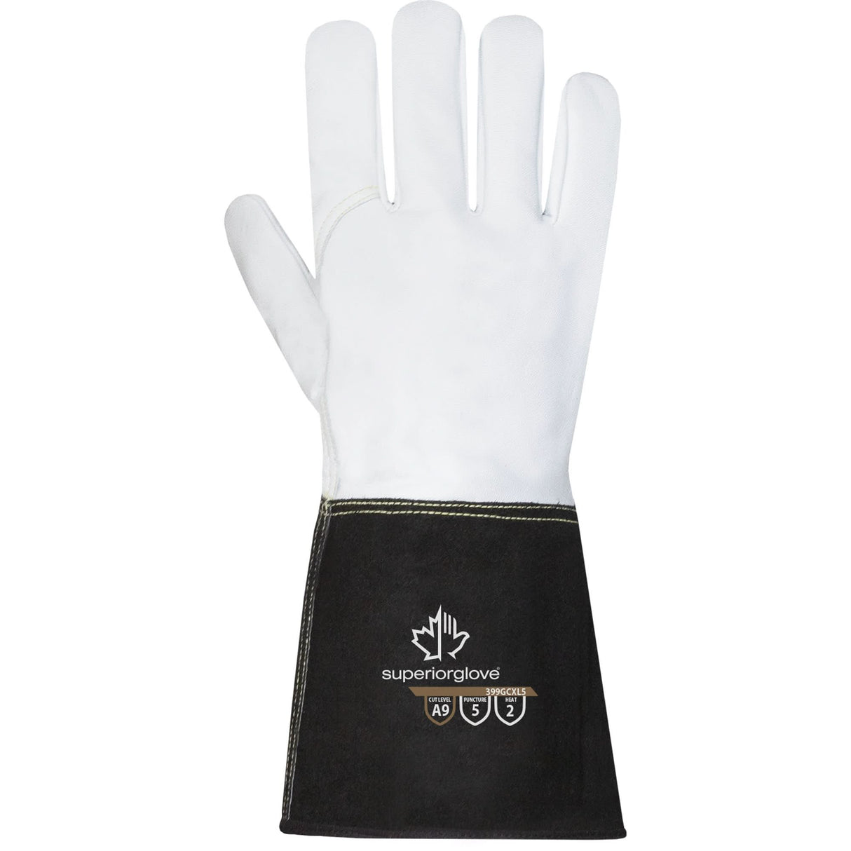 Endura® 399GCXL5 Fire-Resistant Gloves, Size 3X-Large, Goatskin Shell, ASTM ANSI Level A9