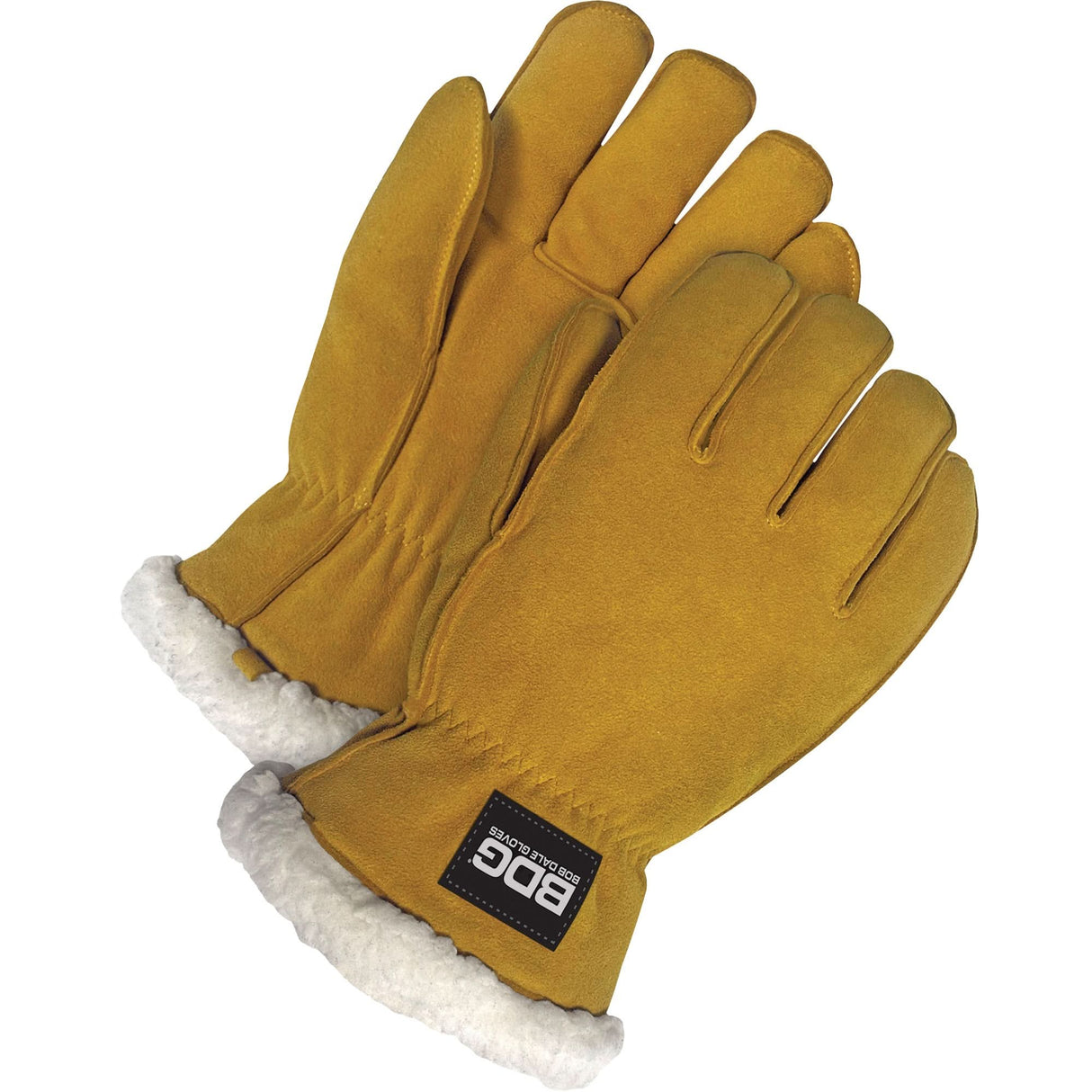 Driver's Gloves, Large, Split Deerskin Palm, Sherpa Inner Lining