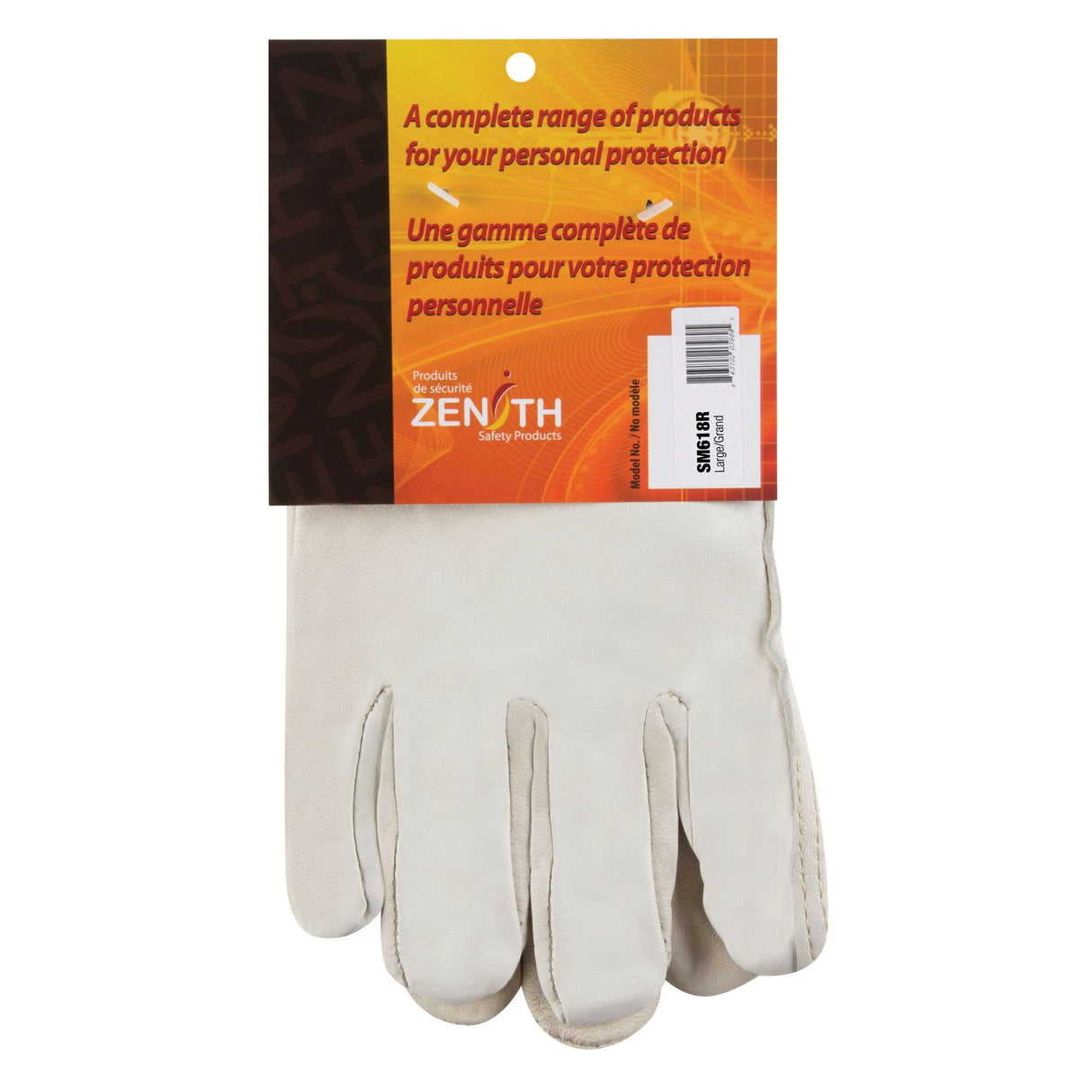 Winter-Lined Driver's Gloves, Large, Grain Cowhide Palm, Fleece Inner Lining