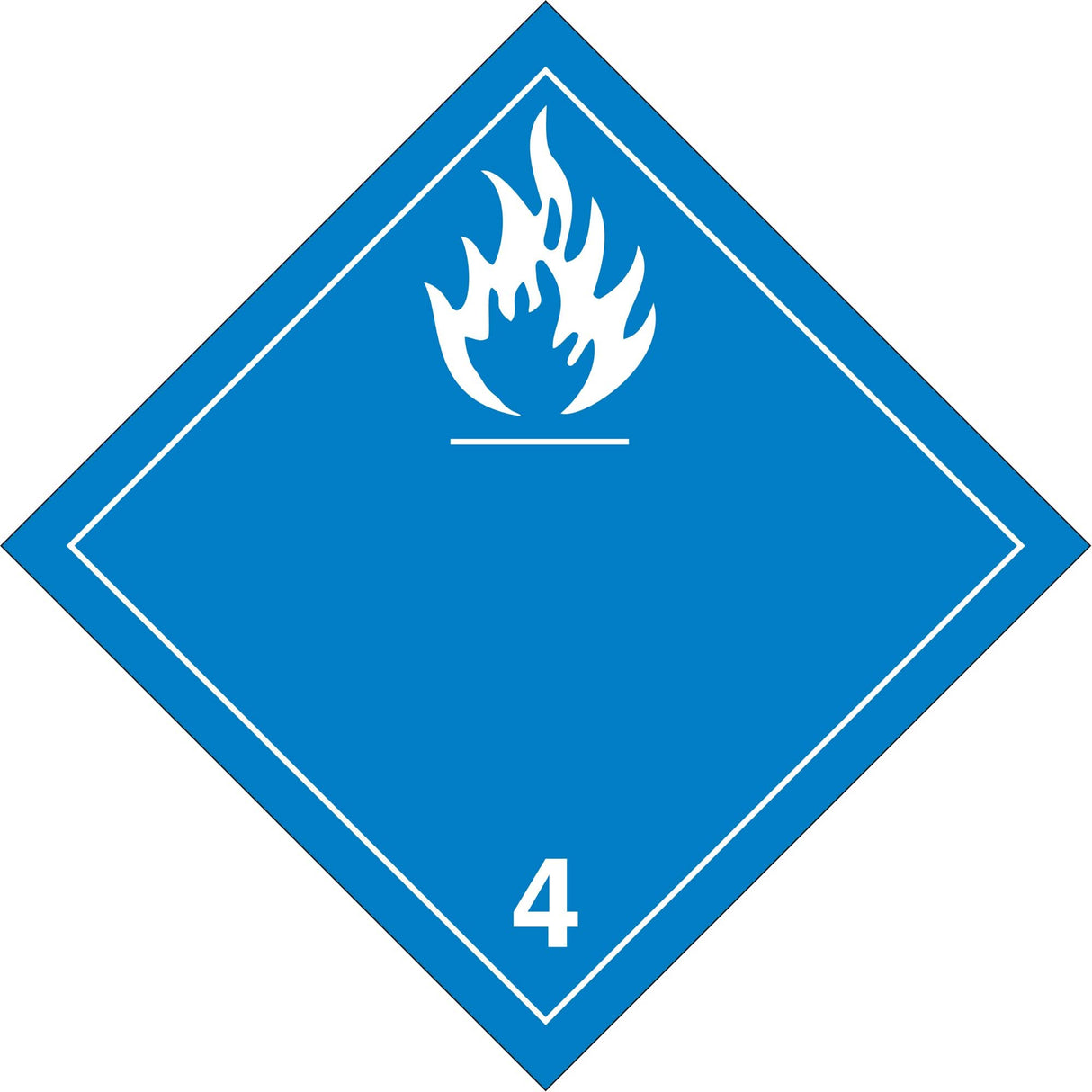 Dangerous When Wet TDG Placard, Plastic