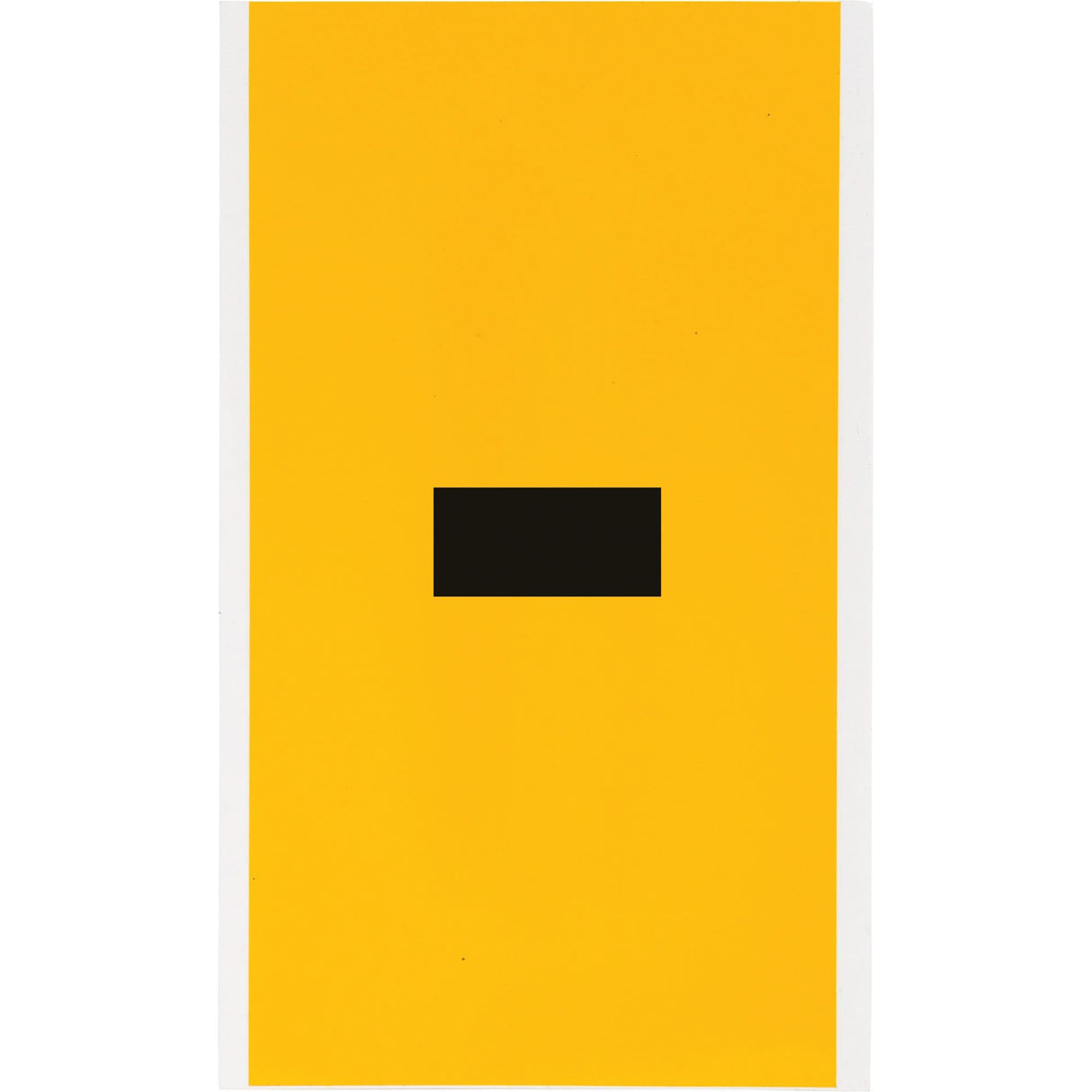 Individual Number & Letter Label, Dash (-), 6" H, Black on Yellow