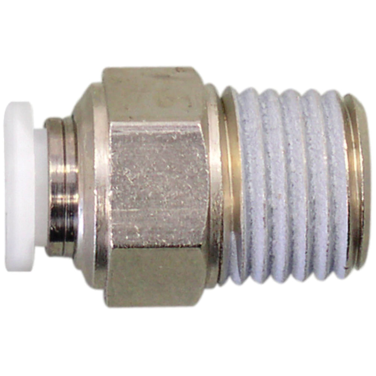 Topfit Male Threaded Straight Connector Fitting, 1/2" Dia, Polymer