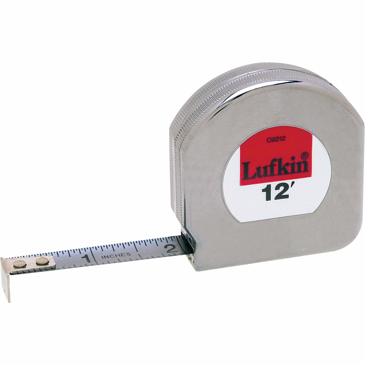 Mezurall® Chrome Clad® A8 Tape Measure, 1/2" x 12'
