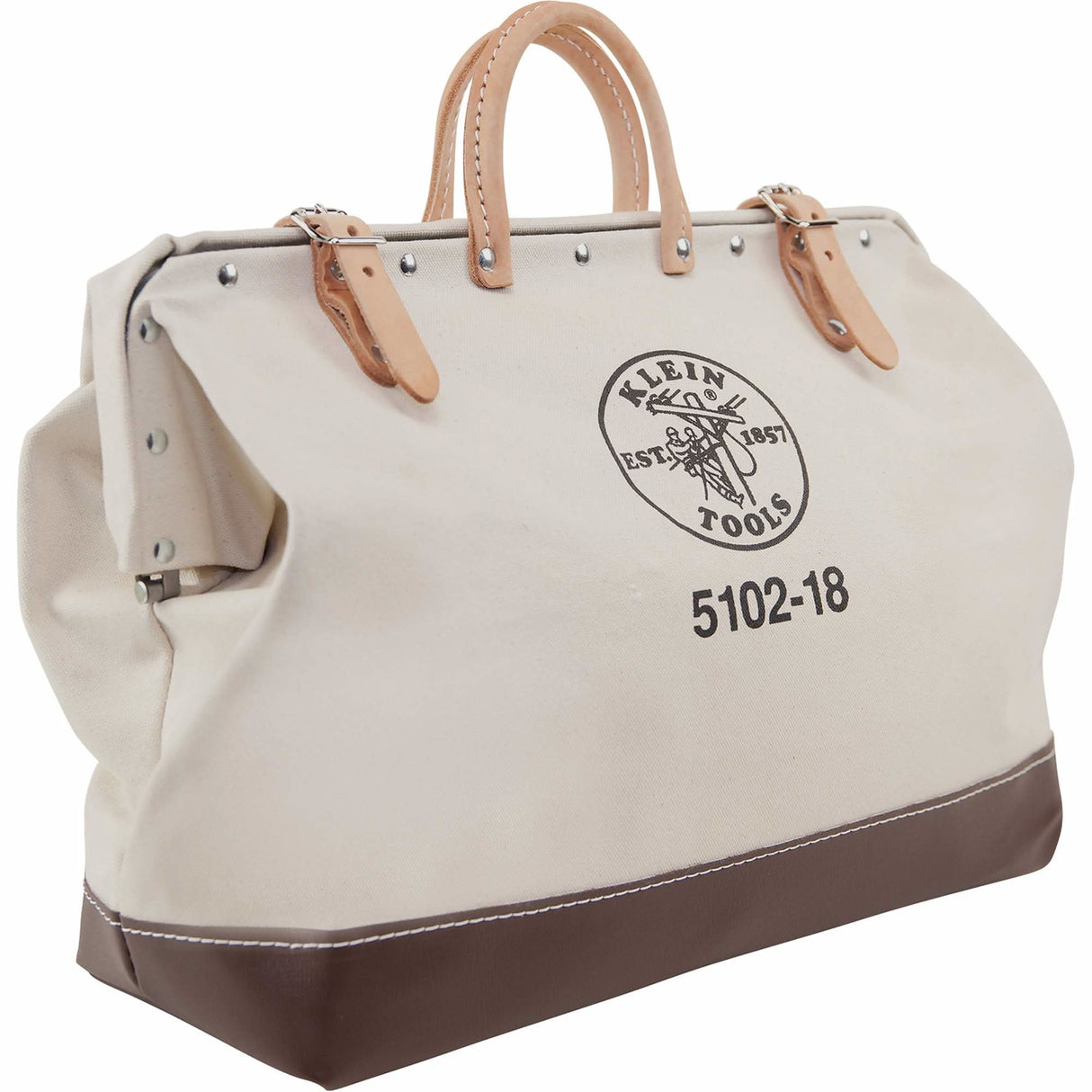 Heavy-Duty 18" Tool Bag, Canvas, 1 Pockets, Beige