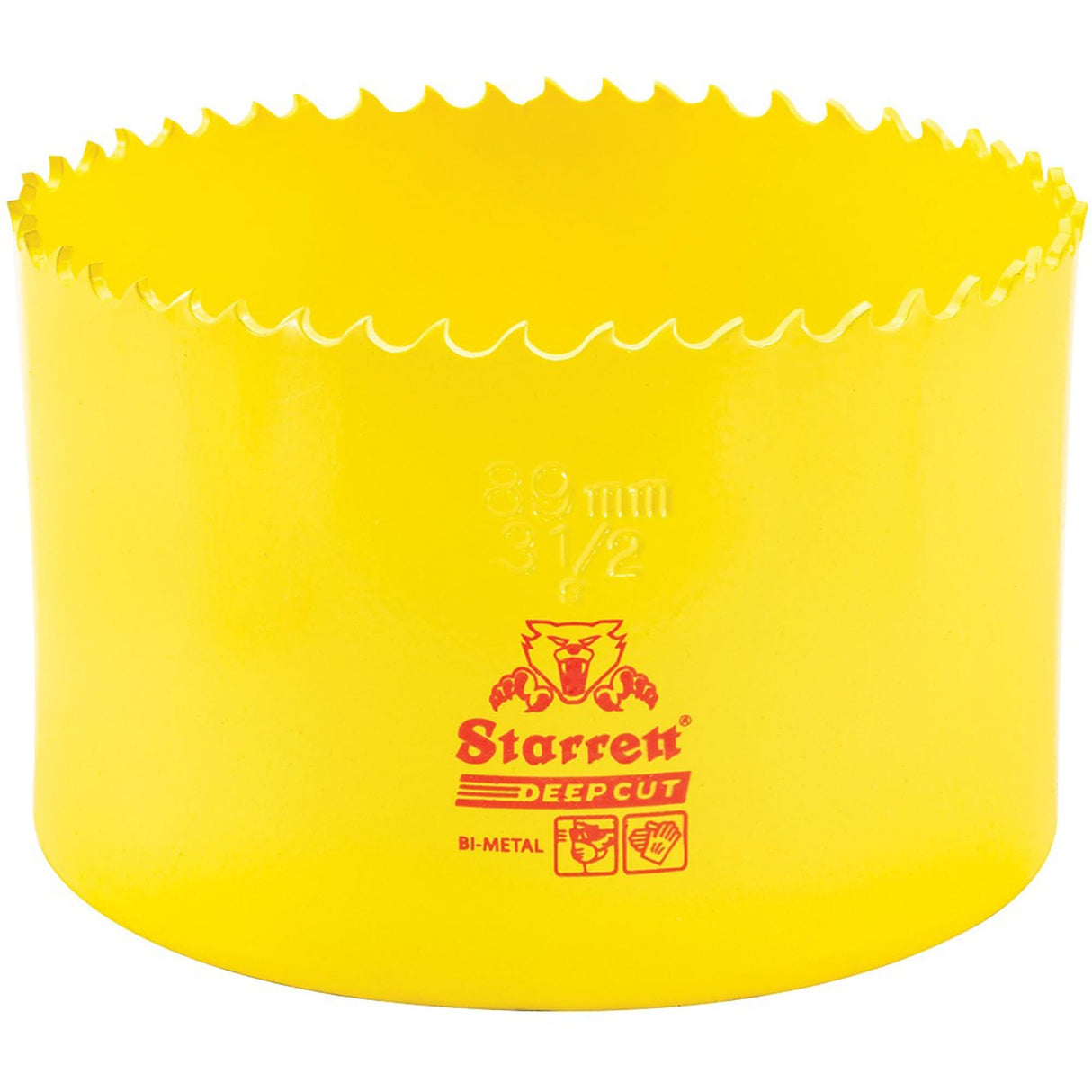 Bi-Metal Holesaw - 3-1/2", 3-1/2", 2" Depth of Cut, Bi-Metal