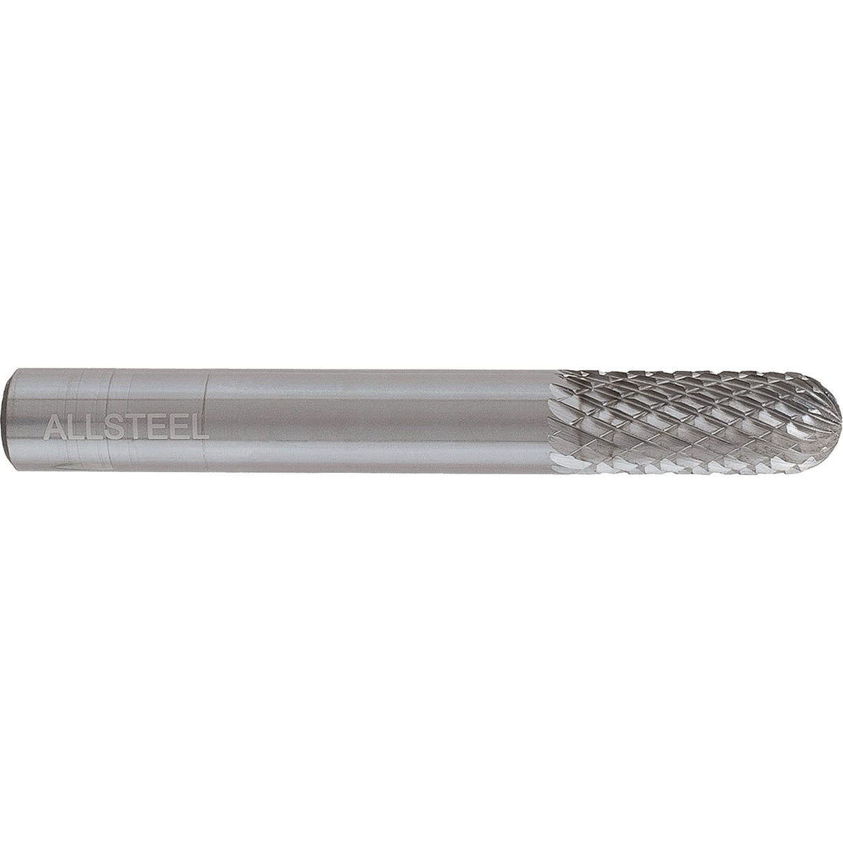 AllSteel™ Cylindrical Round Nose Shape Carbide Burr, SC-1, 1/4" Dia., 5/8" Depth of Cut