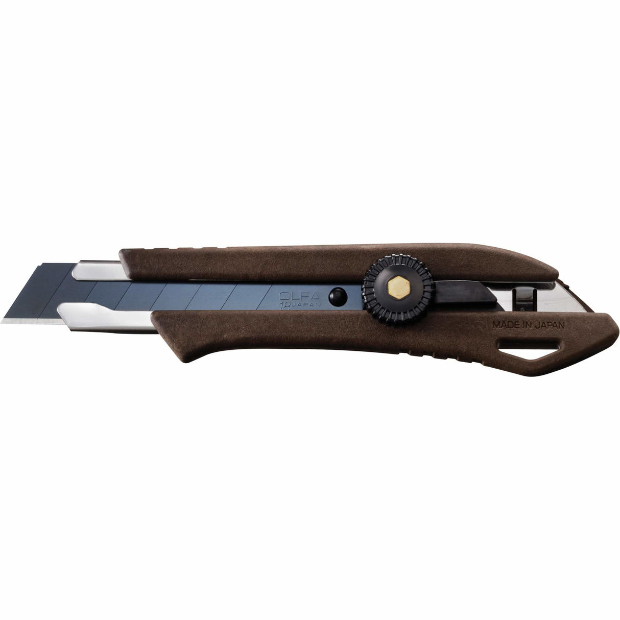 Ratchet Lock Knife, 18 mm, Wood Handle