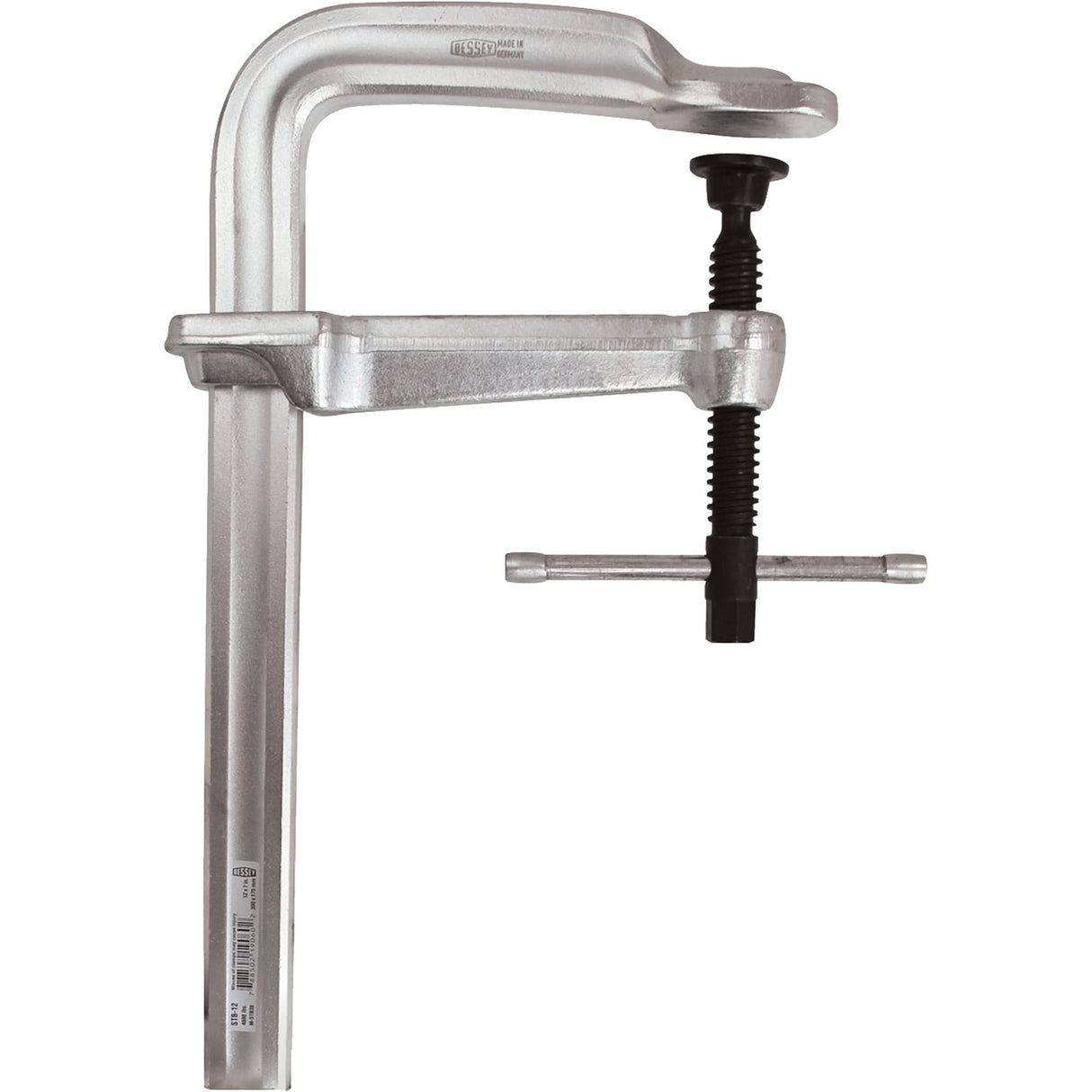 Heavy-Duty All-Steel Bar Clamp, 18" (457 mm) Capacity, 7" (178 mm) Throat Depth
