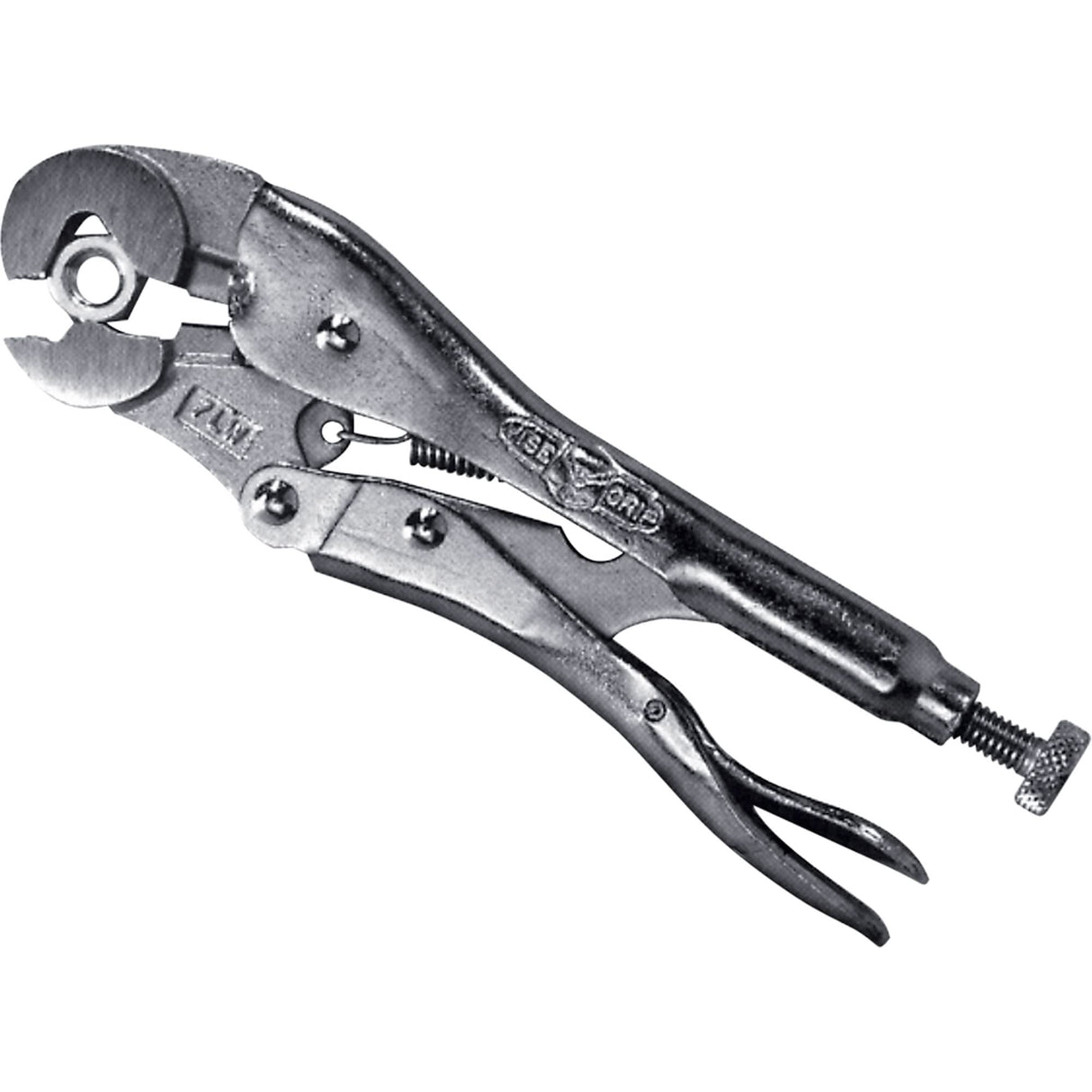 Vise-Grip® Locking Wrench Pliers with Wire Cutter, 7" Length, Curved Jaw