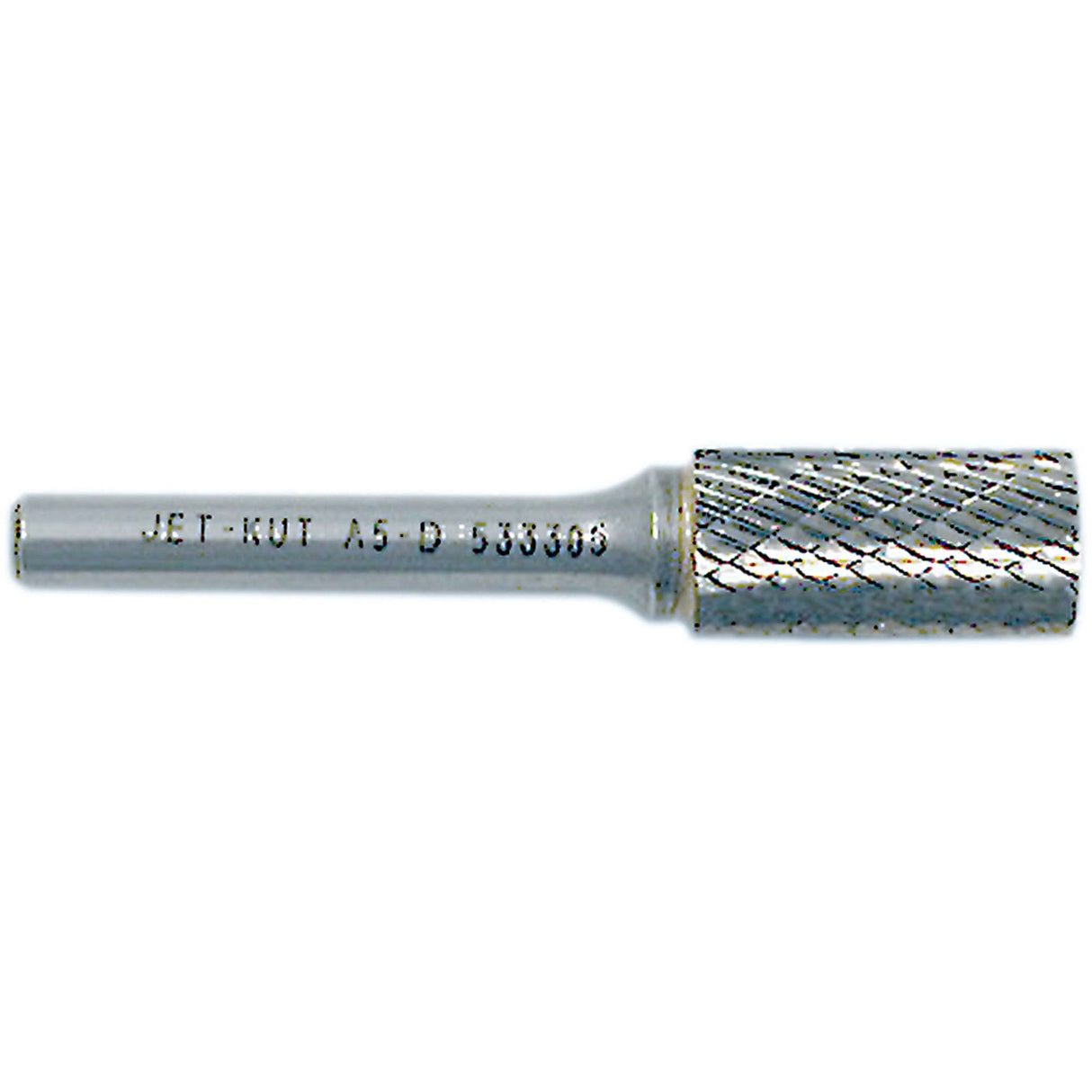 JET-KUT Cylindrical Shape Bur, 1/4" Dia., 1/4" Shank, 5/8" Depth of Cut