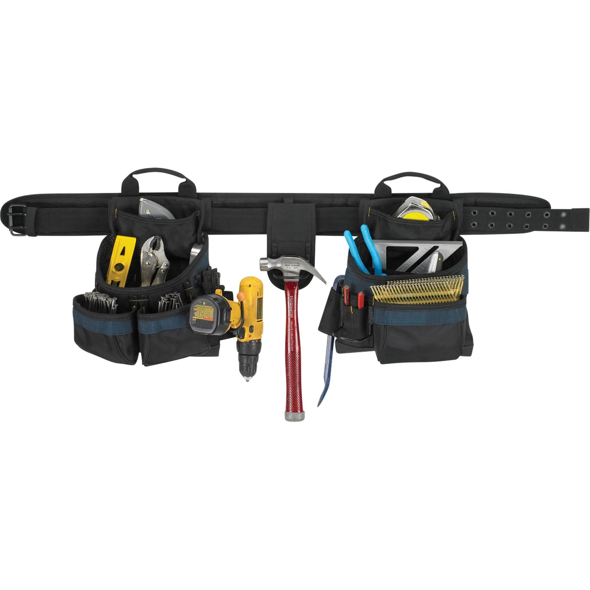 Electrician's Tool Belt, Polyester, Black