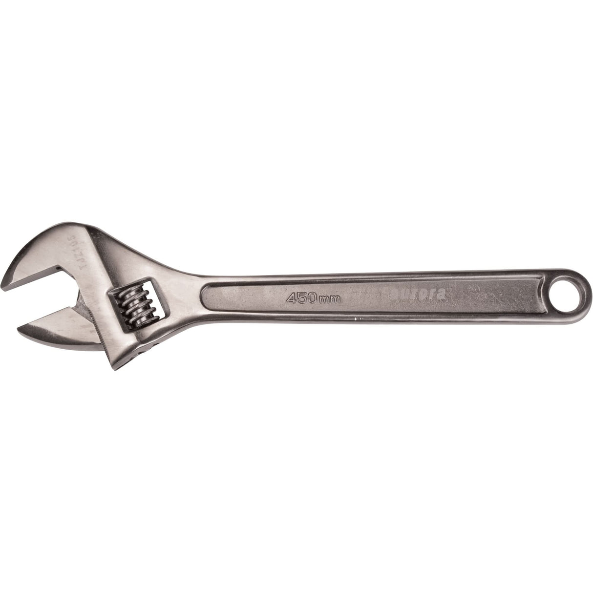 Adjustable Wrench, 18" L, 2-1/4" Max Width, Black