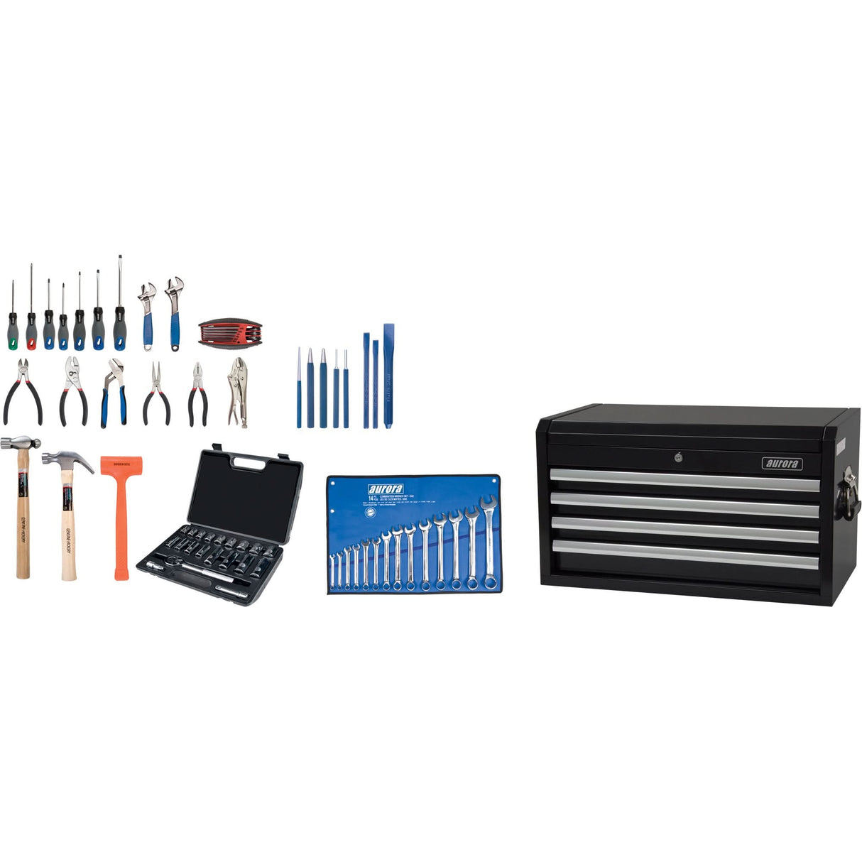 Starter Tool Set with Steel Chest, 70 Pieces
