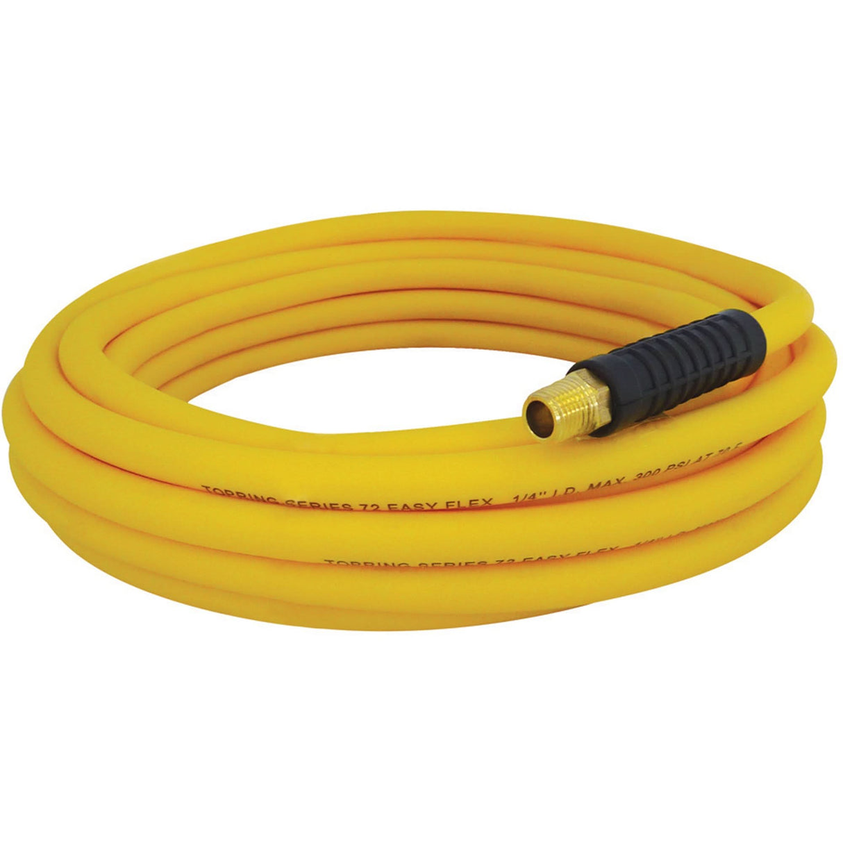 Easyflex Premium Hoses with Fittings, Air/Water, Technopolymer, 3/8" dia. x 100', 300 psi, 1/4 NPT