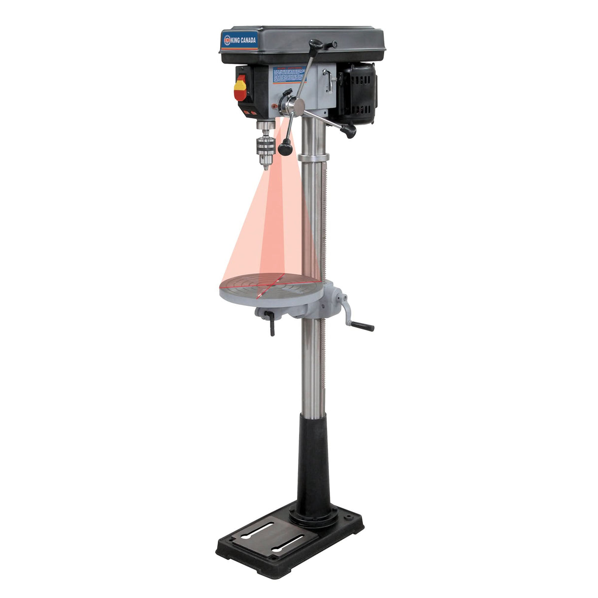 Floor Drill Presses With Laser, 13", 5/8" Chuck, 3600 RPM
