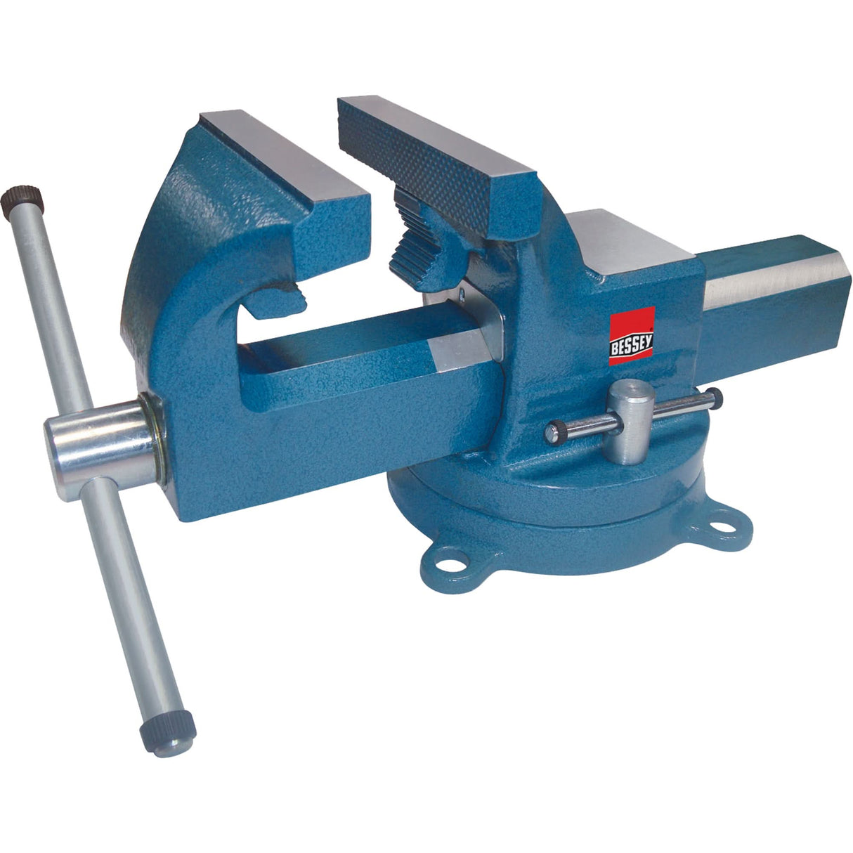 Heavy-Duty Industrial Bench Vises, 4" Jaw Width, 2-3/8" Throat Depth