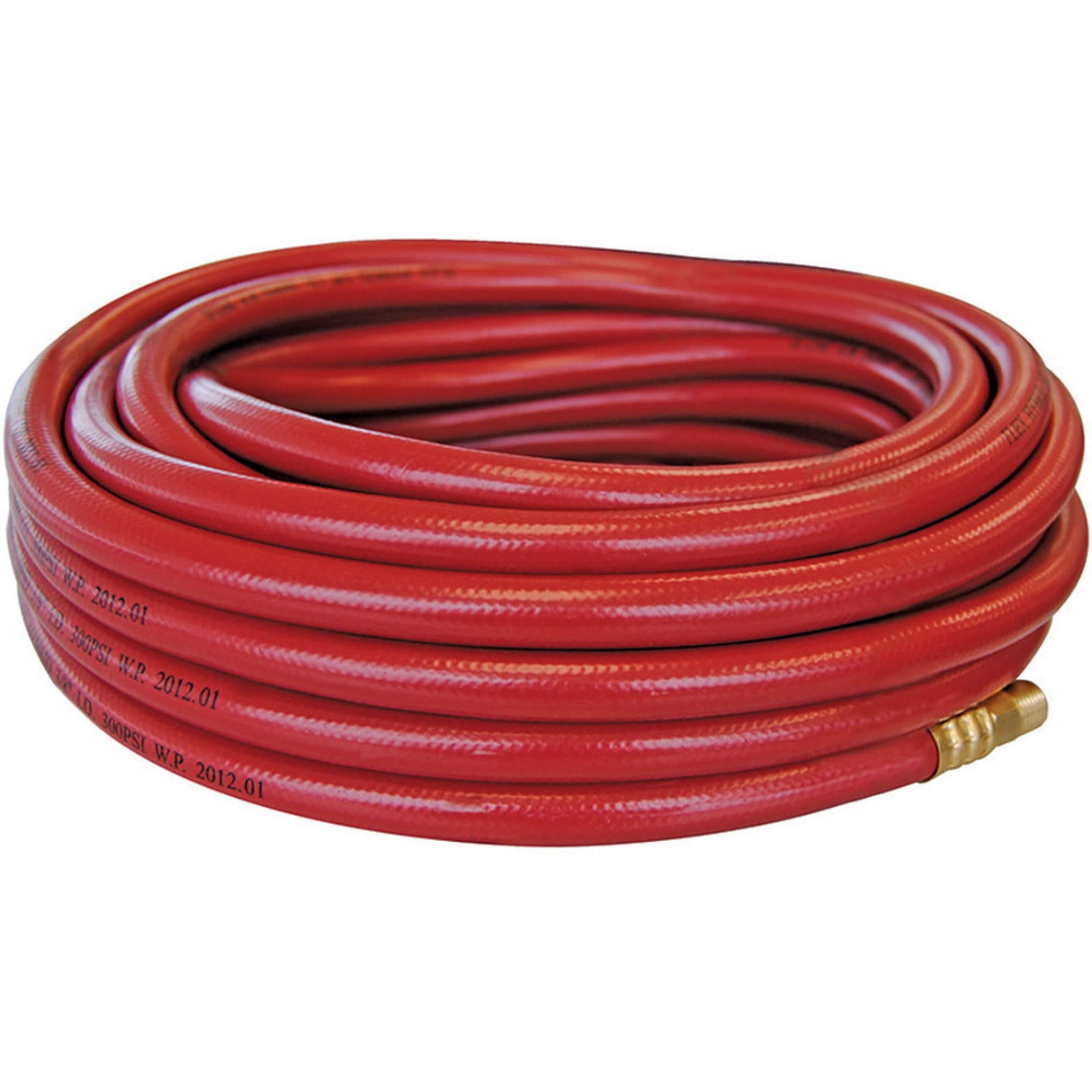 Flexhybrid Hoses with Fittings, Air, Technopolymer, 1/4" dia. x 25', 300 psi, 1/4 NPT