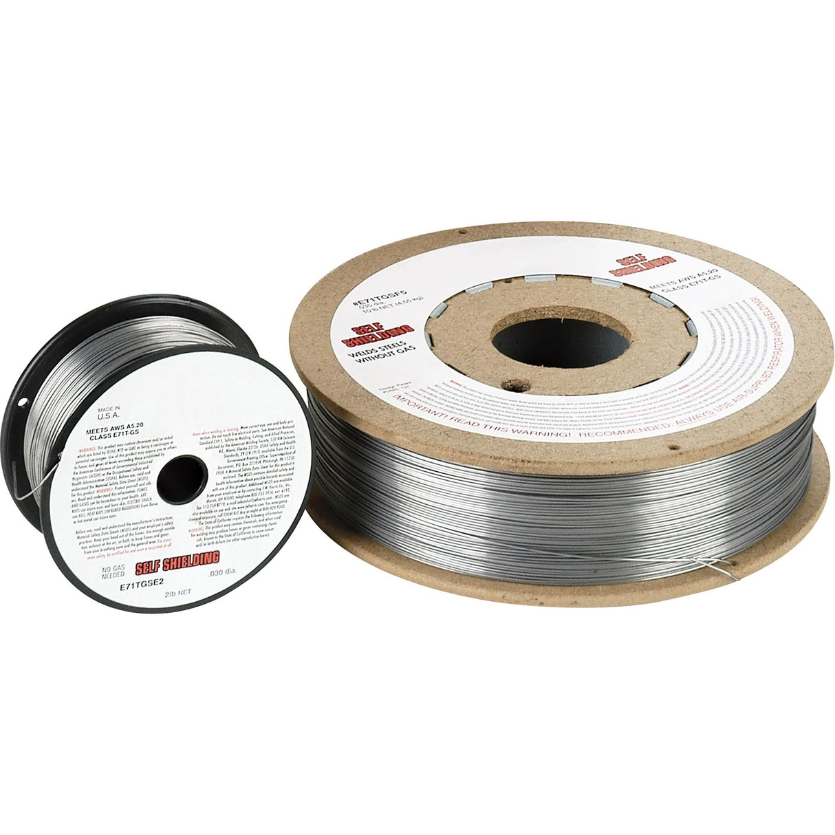 Self-Shielding Mild Steel Flux-Cored Welding Wire, 0.035" Dia., E71TGS, 2 lbs.