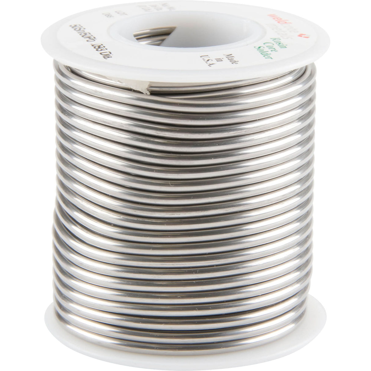 Common Solder, Lead-Based, 50% Tin 50% Lead, Rosin Core, 0.09375" Dia.