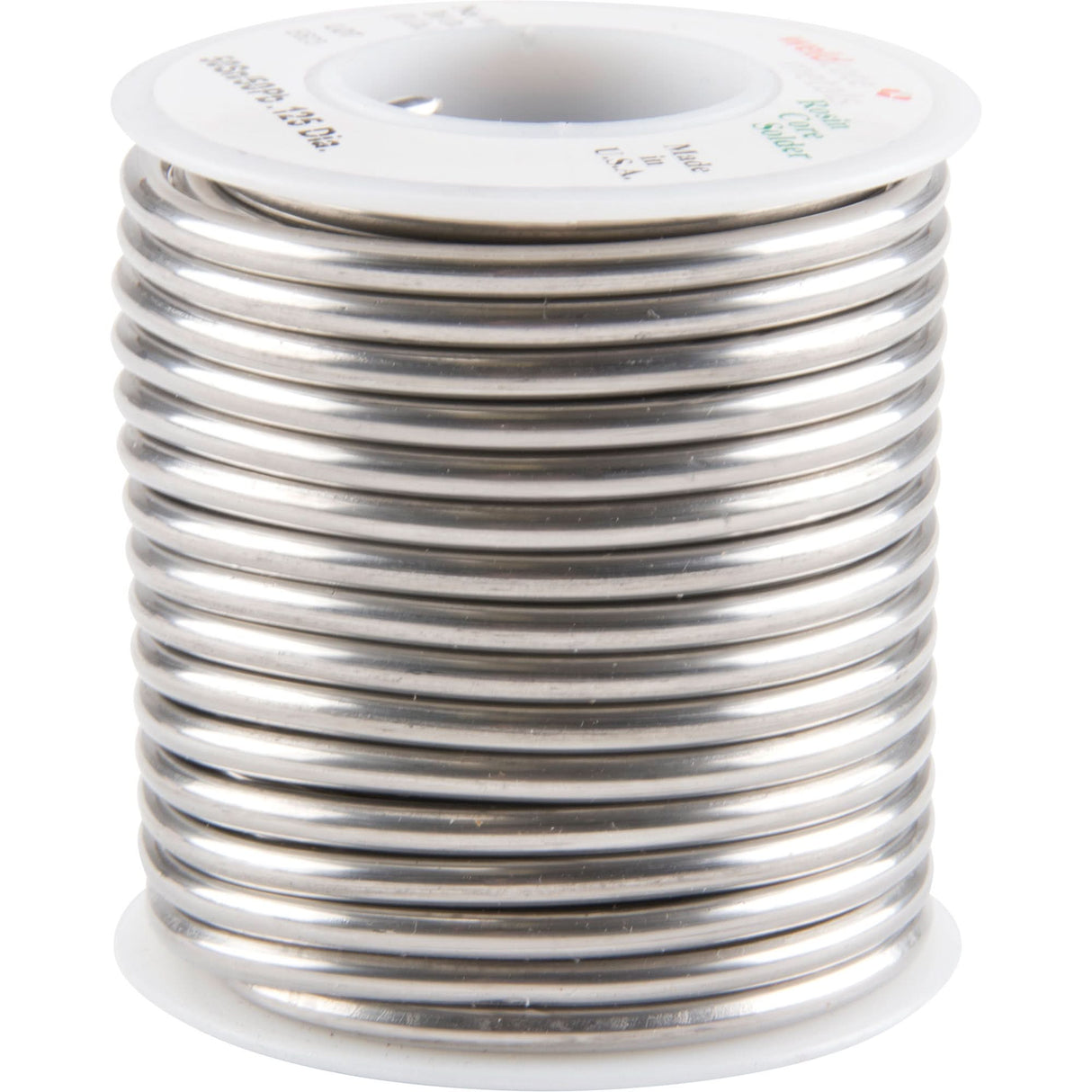 Common Solder, Lead-Based, 50% Tin 50% Lead, Rosin Core, 0.125" Dia.
