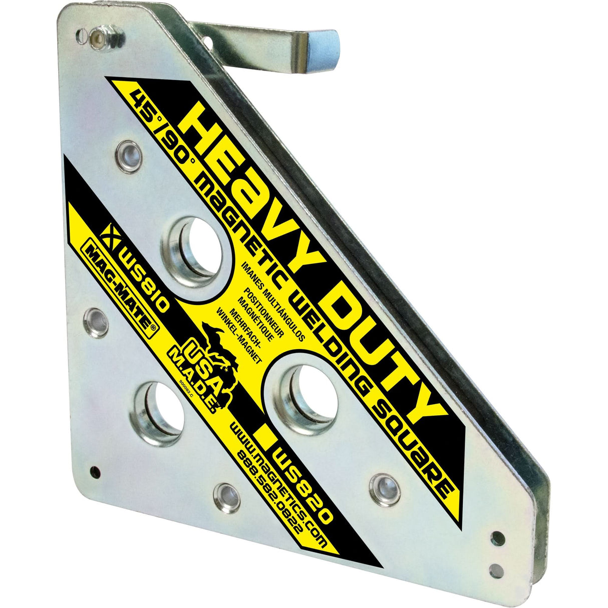 Magnetic Welding Squares, 8" L x 3/4" W x 8" H, 160 lbs.