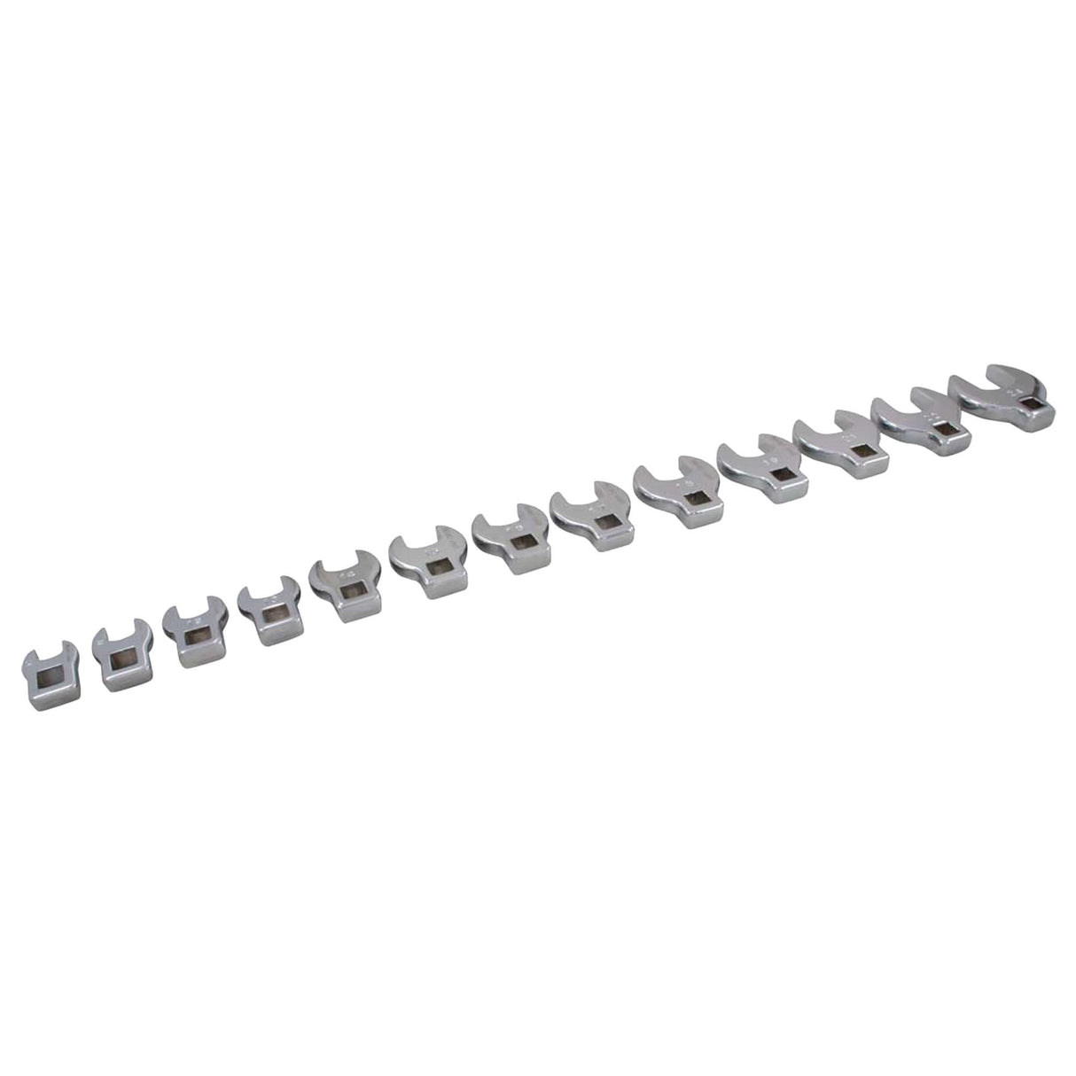 Wrench Set, Crowfoot, 13 Pieces, Metric