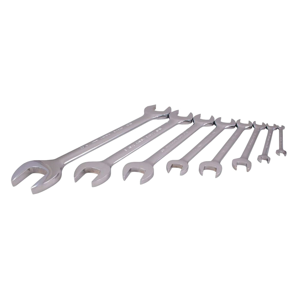 Wrench Set, Open-Ended, 8 Pieces, Imperial