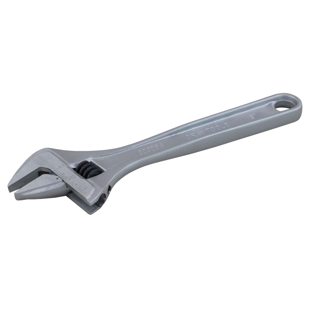 Adjustable Wrench, 18" L, 2-1/16" Max Width, Plain