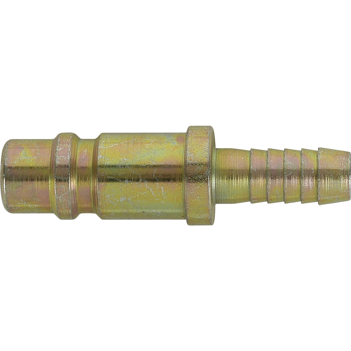 1/2" Hose Barb Plug, Zinc Plated Steel