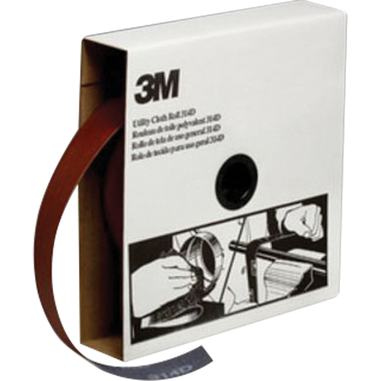 Utility Roll, Aluminum Oxide, 1-1/2" W x 150' L, P400 Grit