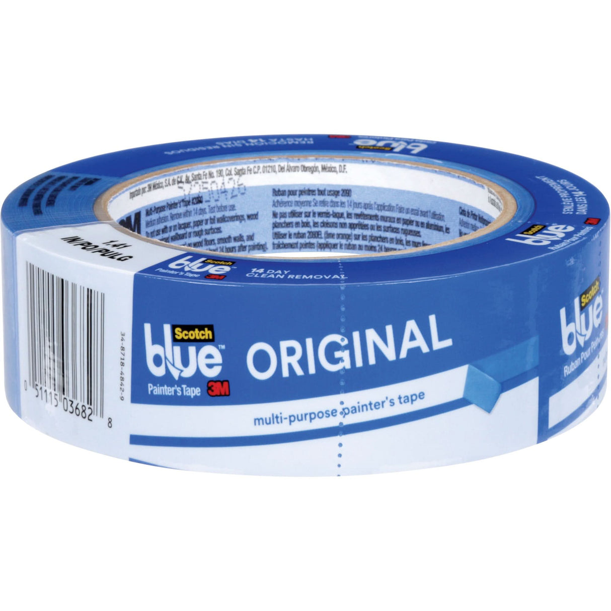ScotchBlue™ Original Painter's Tape, 36 mm (1-2/5") x 55 m (180'), Blue