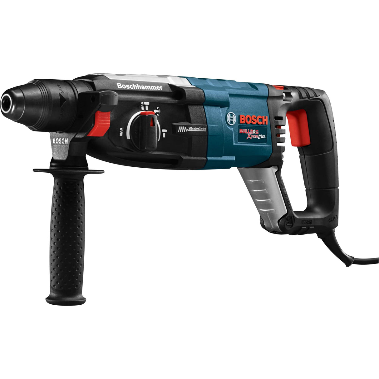 SDS-Plus® Bulldog™ Xtreme Max Rotary Hammer, 8.5 A, 0-5100 BPM, 0-1300 RPM, 2.4 ft.-lbs.