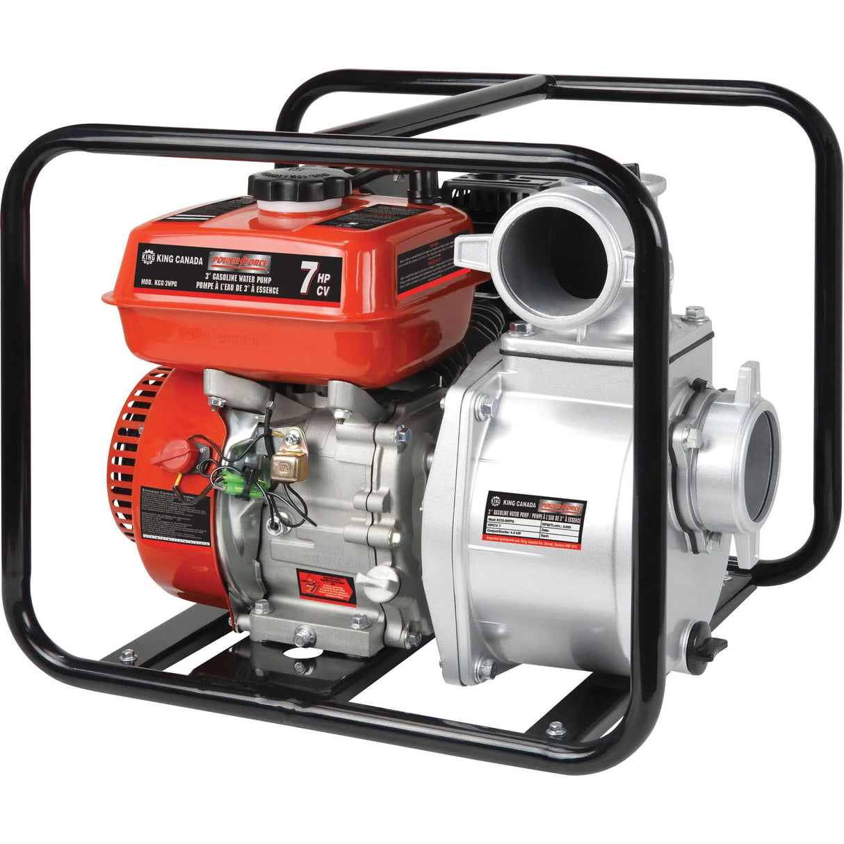 Gas Powered Water Pump, 196 cc, 4-Stroke OHV, 7.0 HP