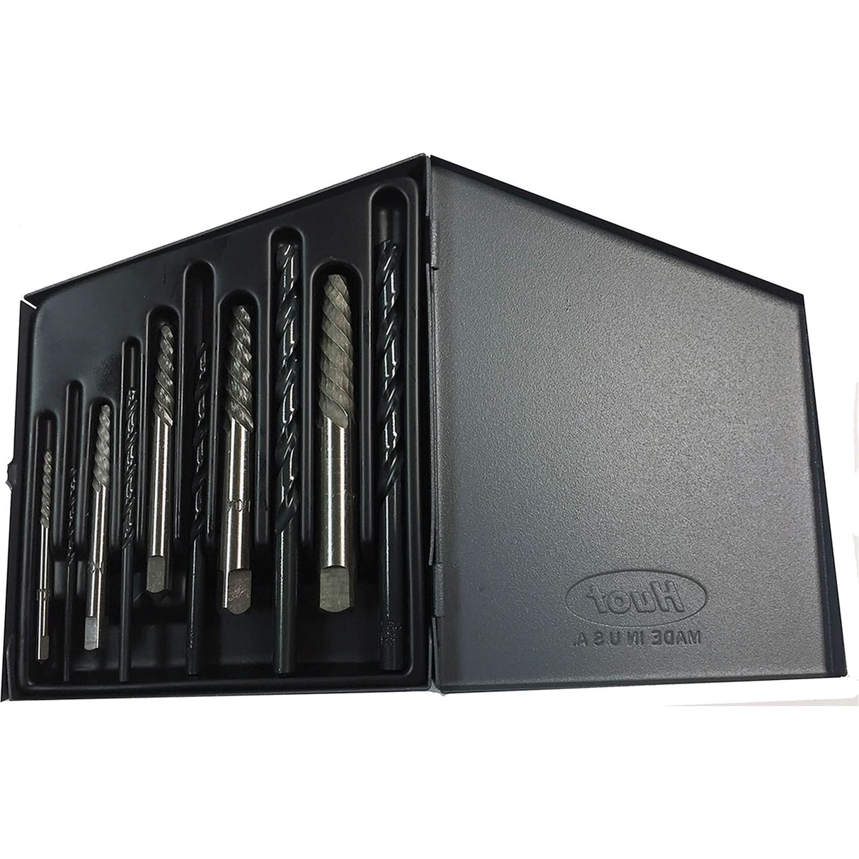 Drillco® Screw Extractor Set with Drills, Carbide, 10 Pieces