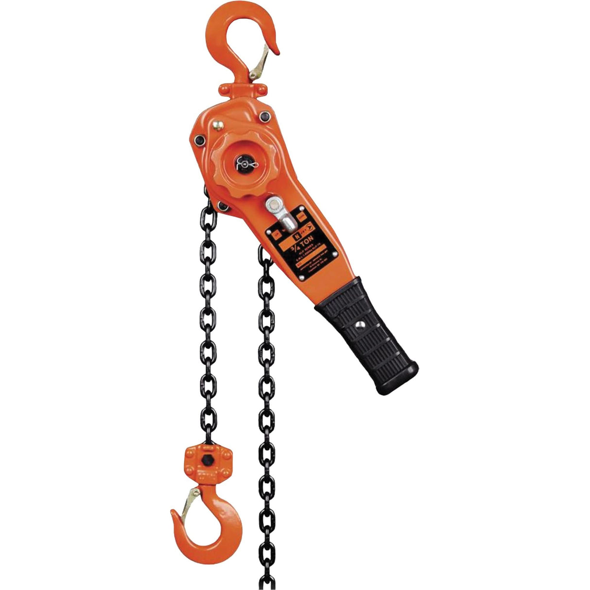 KLP Series Lever Chain Hoists, 5' Lift, 1500 lbs. (0.75 tons) Capacity, Steel Chain