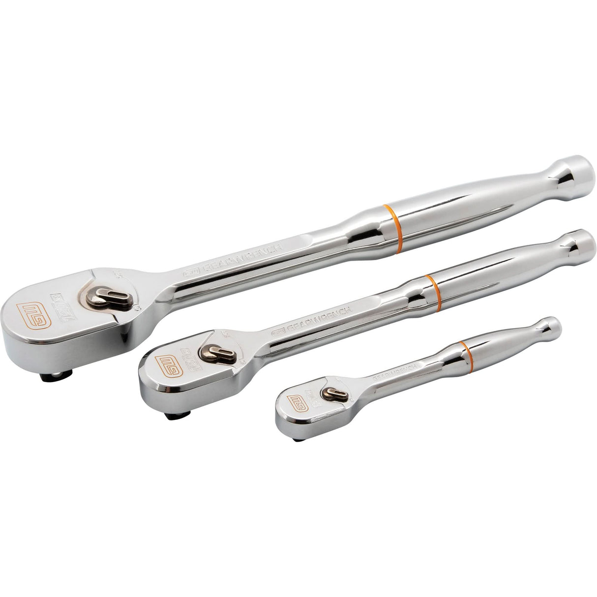 1/4", 3/8" & 1/2" Drive 120XP™ Full Polish Teardrop Ratchet Set