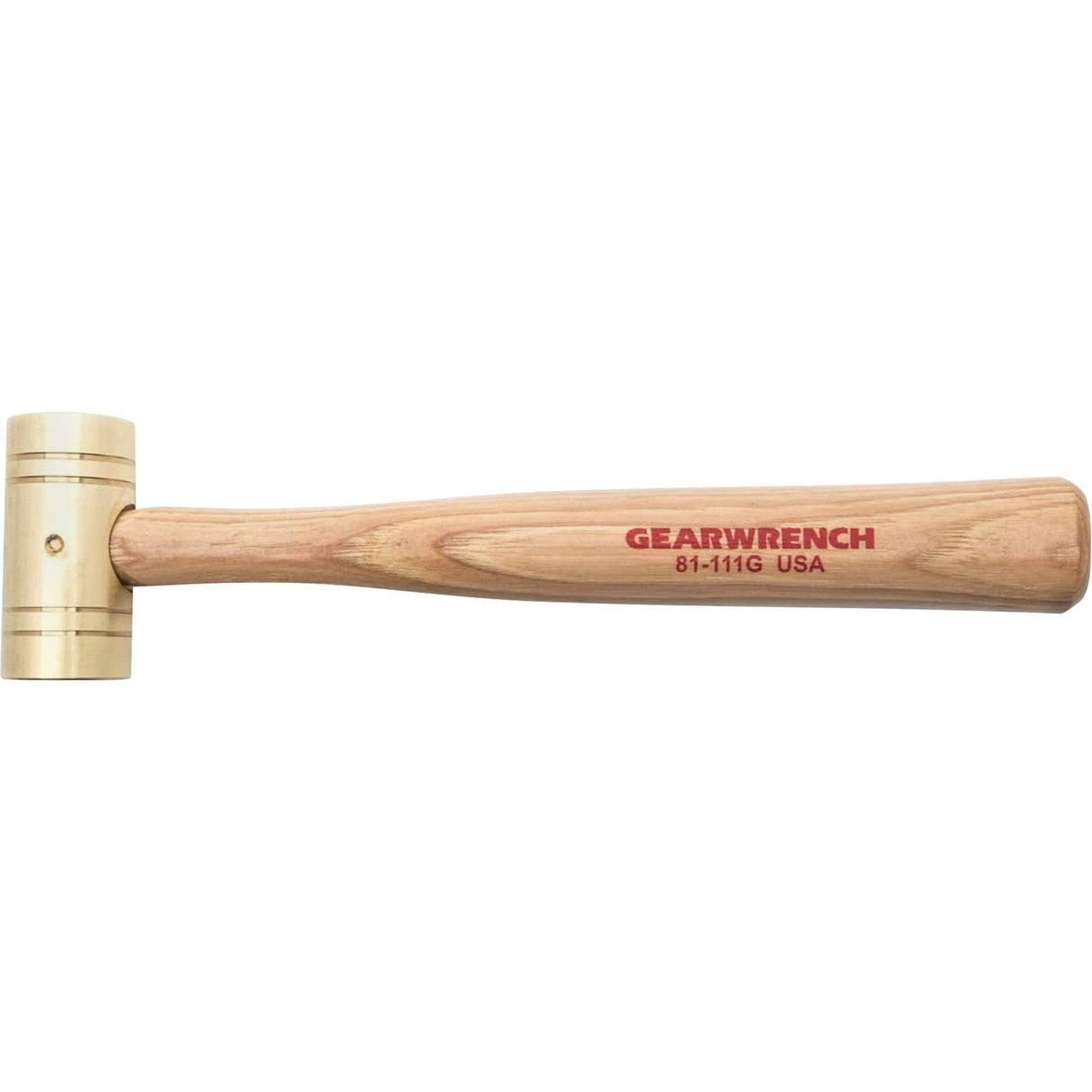 Brass Hammer with Hickory Handle, 1 lbs Head Weight, 11" L