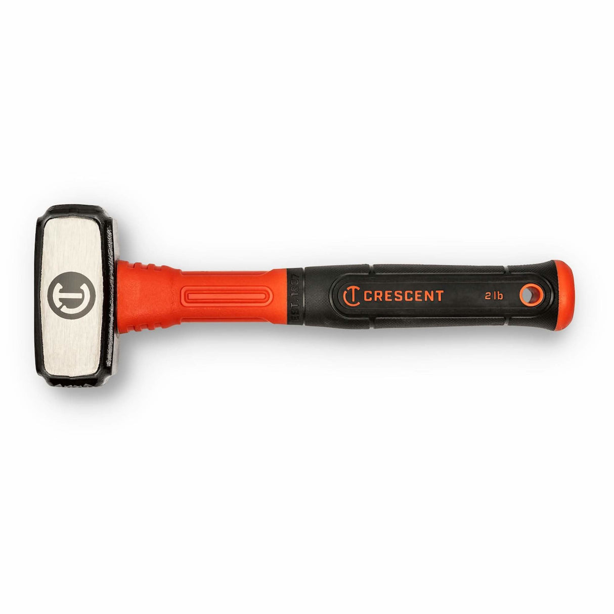 Drilling Hammer, 2 lbs., Fibreglass/Cushion Handle, 4" L