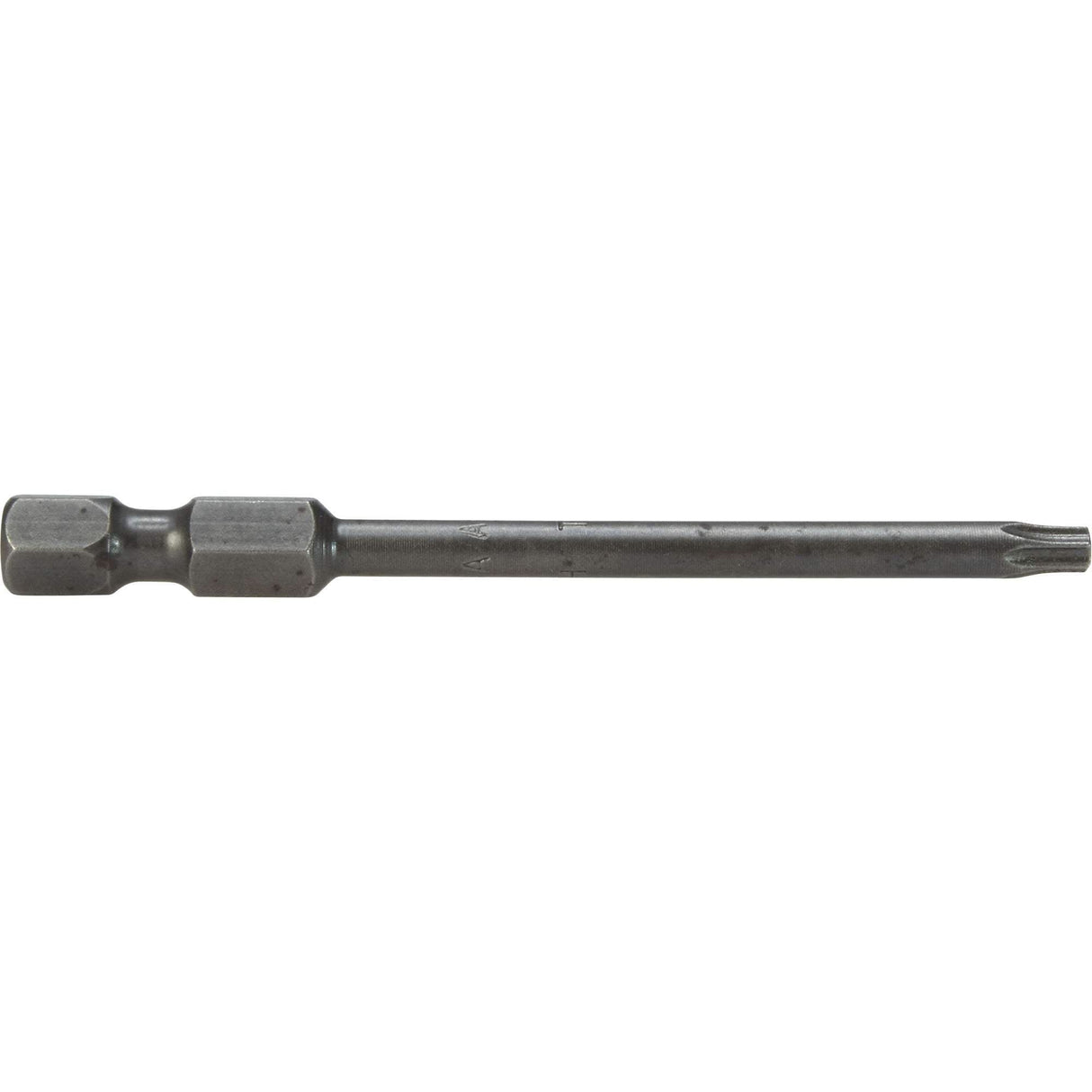 Torx Power Drive Bit, T-10 Tip, 1/4" Drive Size, 6" Length