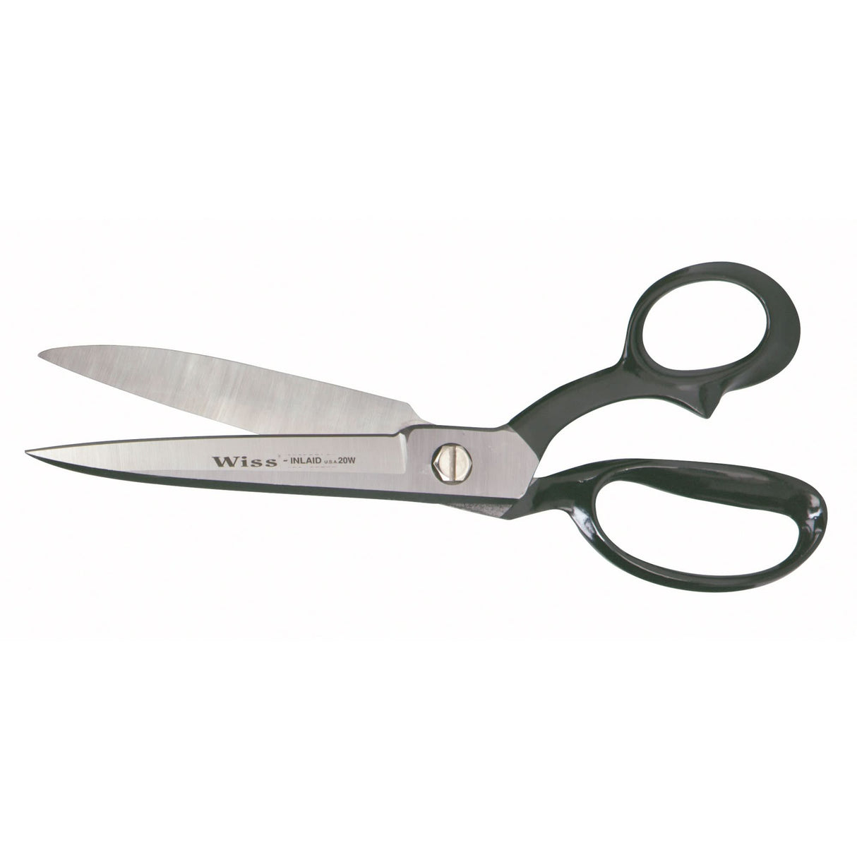 Wide Blade Industrial Shears, 6-1/8" Cut Length, Rings Handle