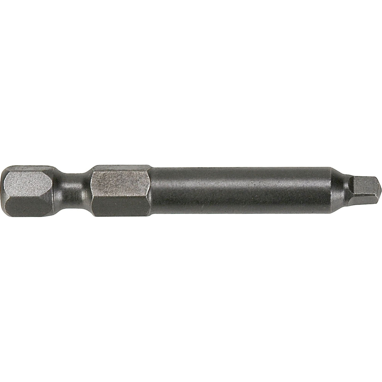 1/4" Square Recess Turned Body Power Bits, Square, #0 Tip, 1/4" Drive Size, 2-3/4" Length