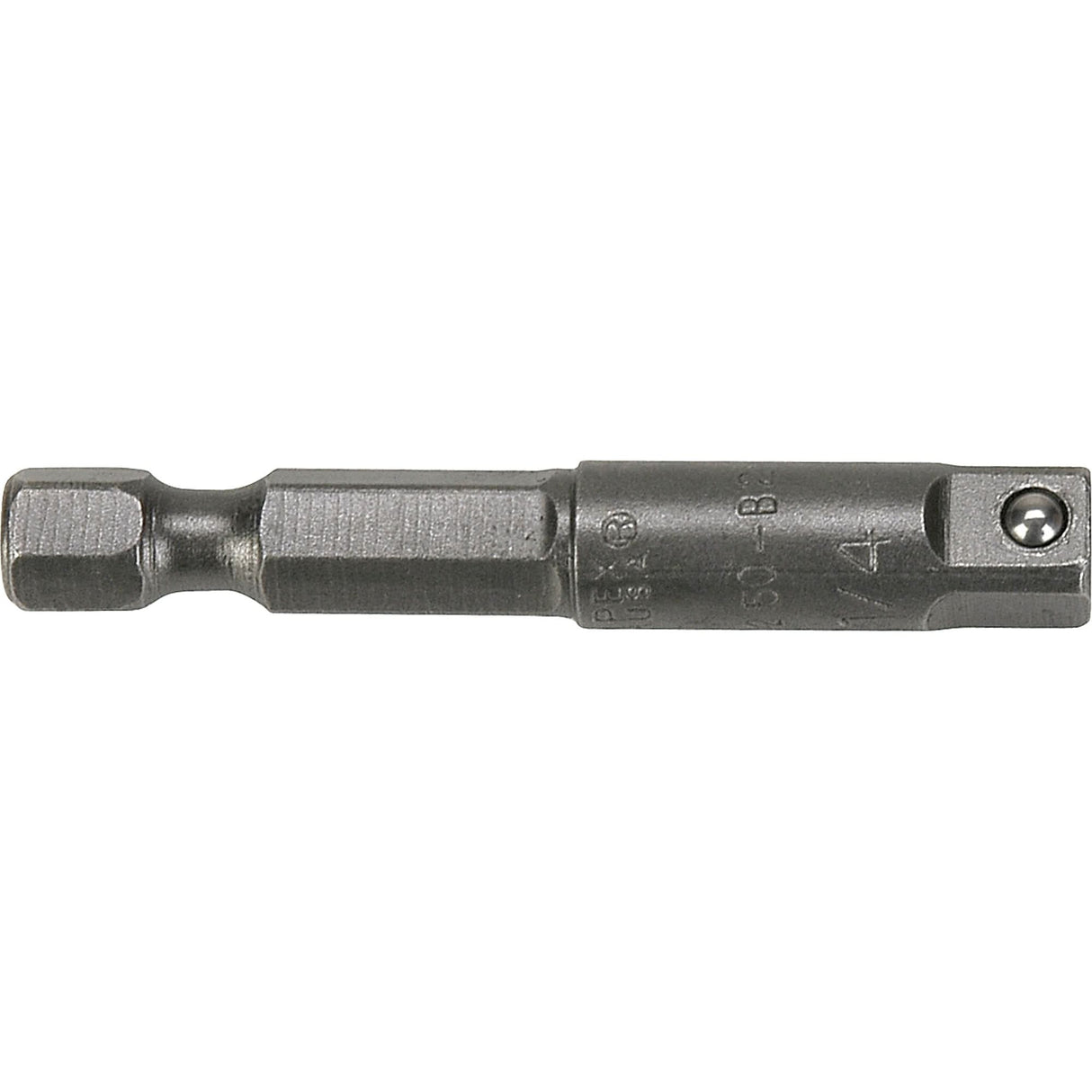 Hex To Male Square Drive Extension, 1/2" Drive Size, 2" L