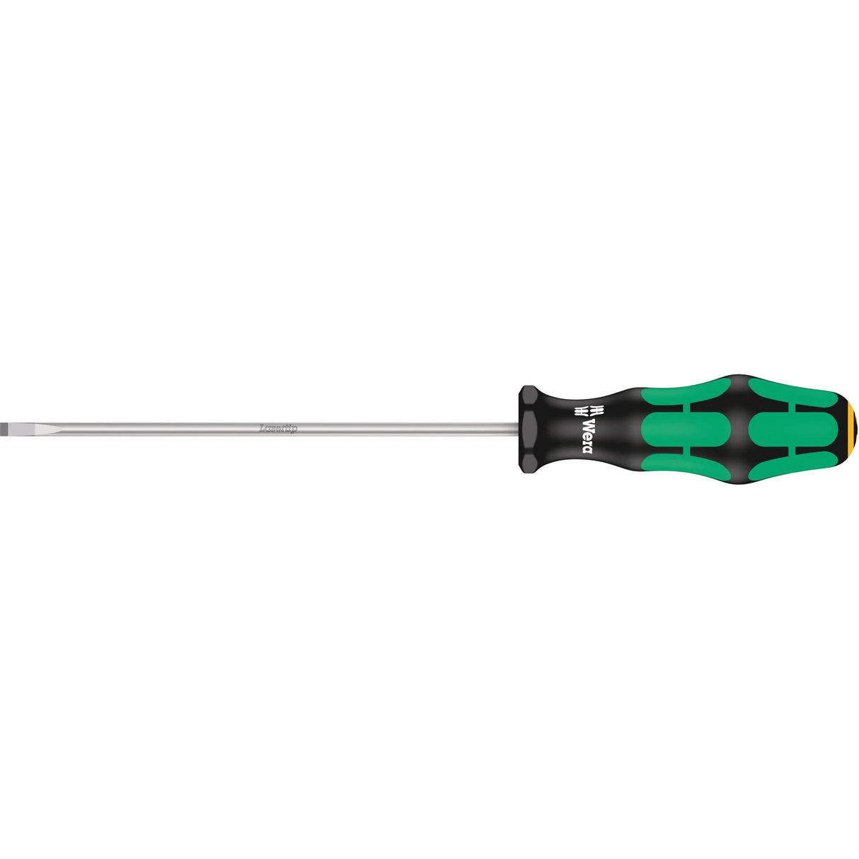 Slotted Screwdriver, 4 mm Tip, Round, 9-3/4" L, Plastic Handle