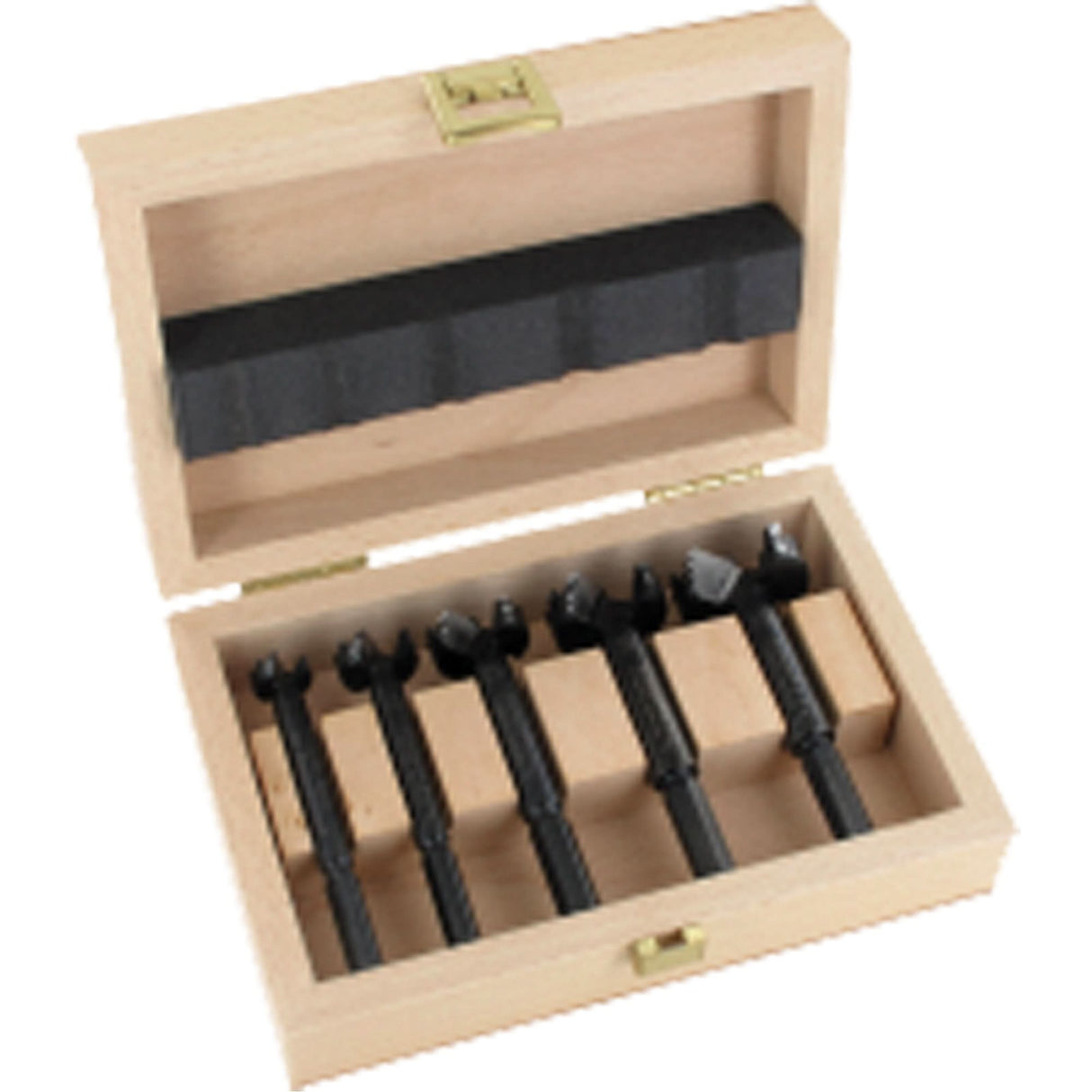Bormax Forstner Bit Kits in a Wooden Box, 7 Pieces, Steel