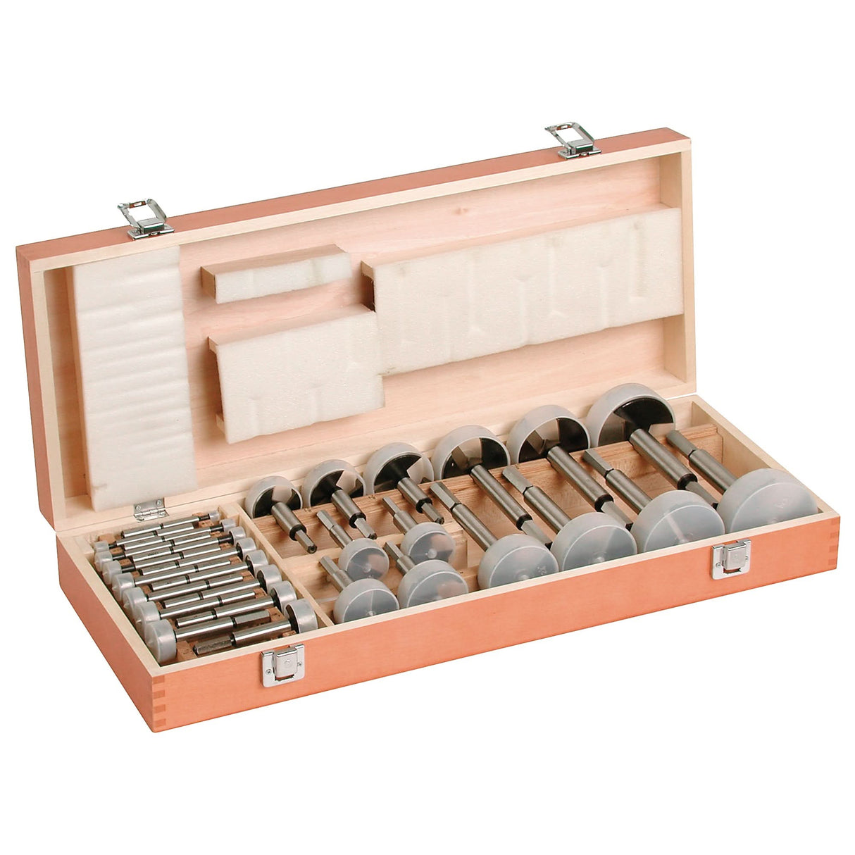 Woodpecker Forstner Bit Kits in a Wooden Box, 29 Pieces, High Carbon Steel
