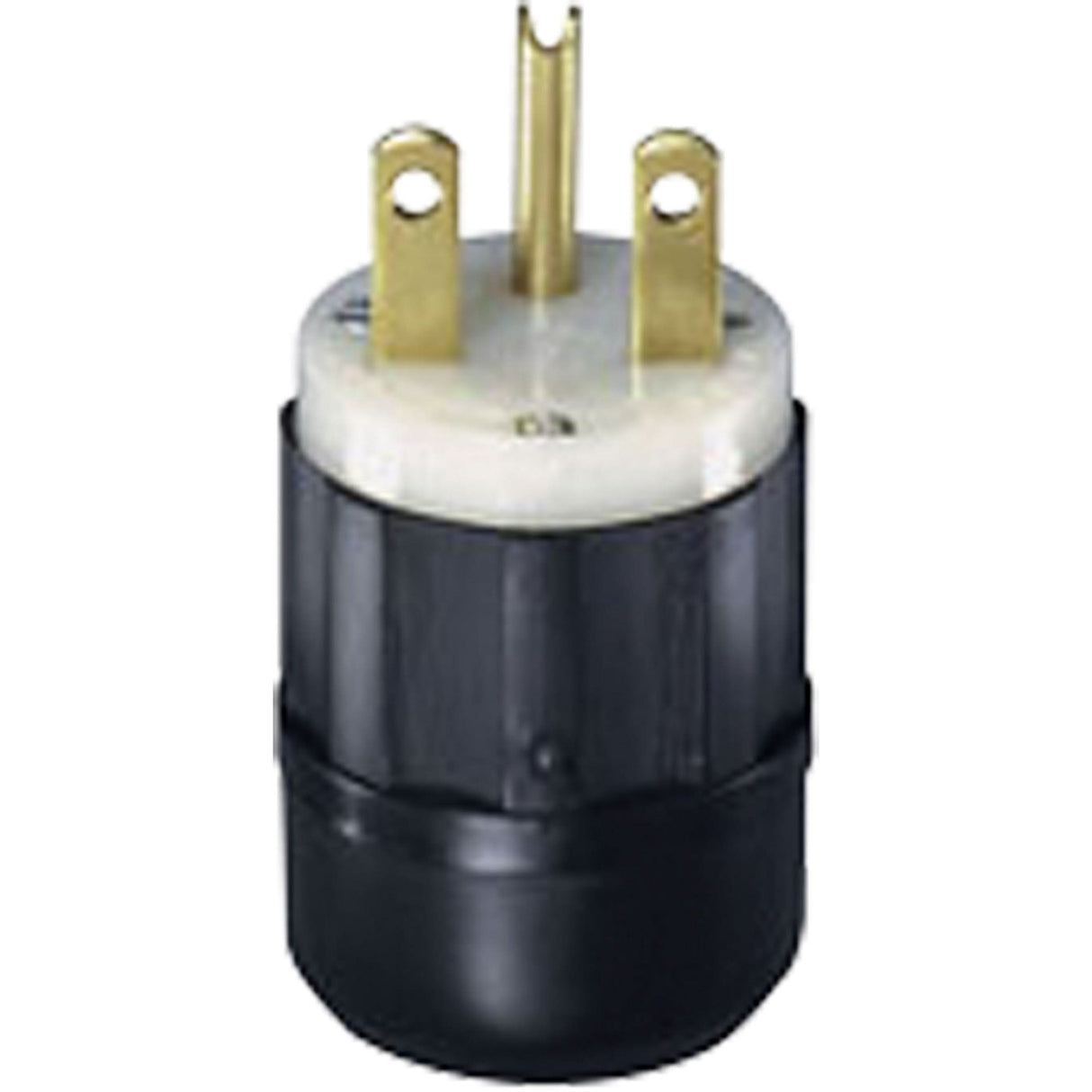 2-Pole 3-Wire Grounding Straight Blade Plug, Nylon, 15 A, 250 V