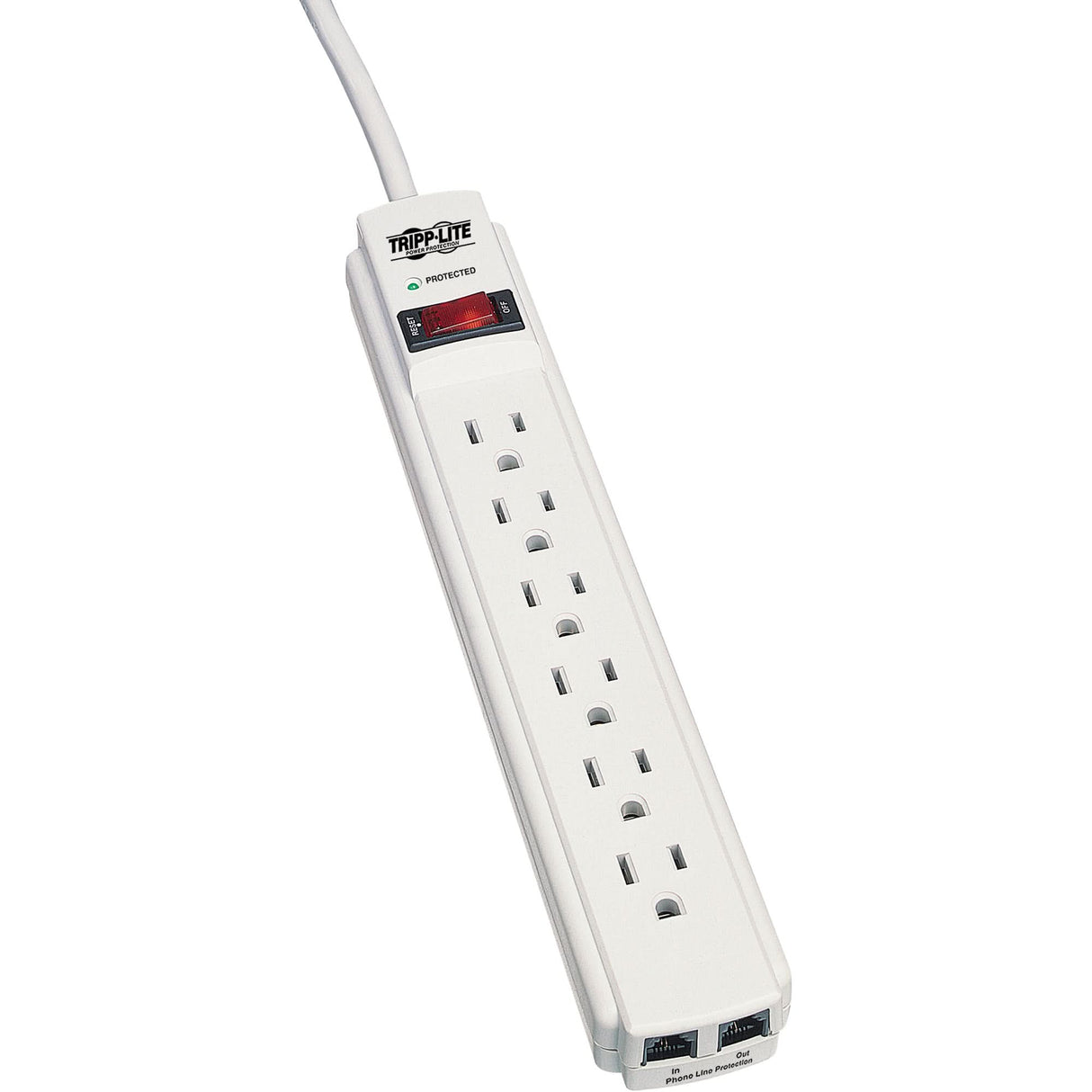 Protect-It Surge Suppressors, 6 Outlets, 720 J, 1800 W, 4' Cord