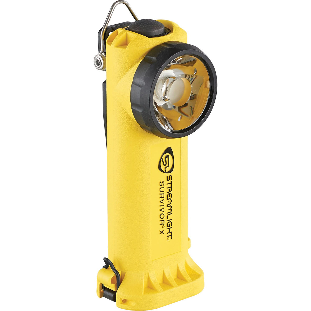 Survivor X Right-Angle Firefighter Flashlight, LED, 250 Lumens, Rechargeable/AA Batteries