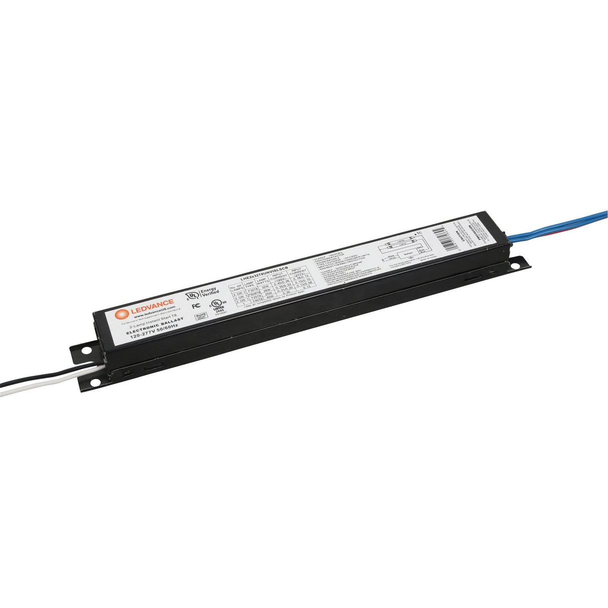 High Efficiency 2-Lamp T8 Instant Start UNV Electronic Ballast