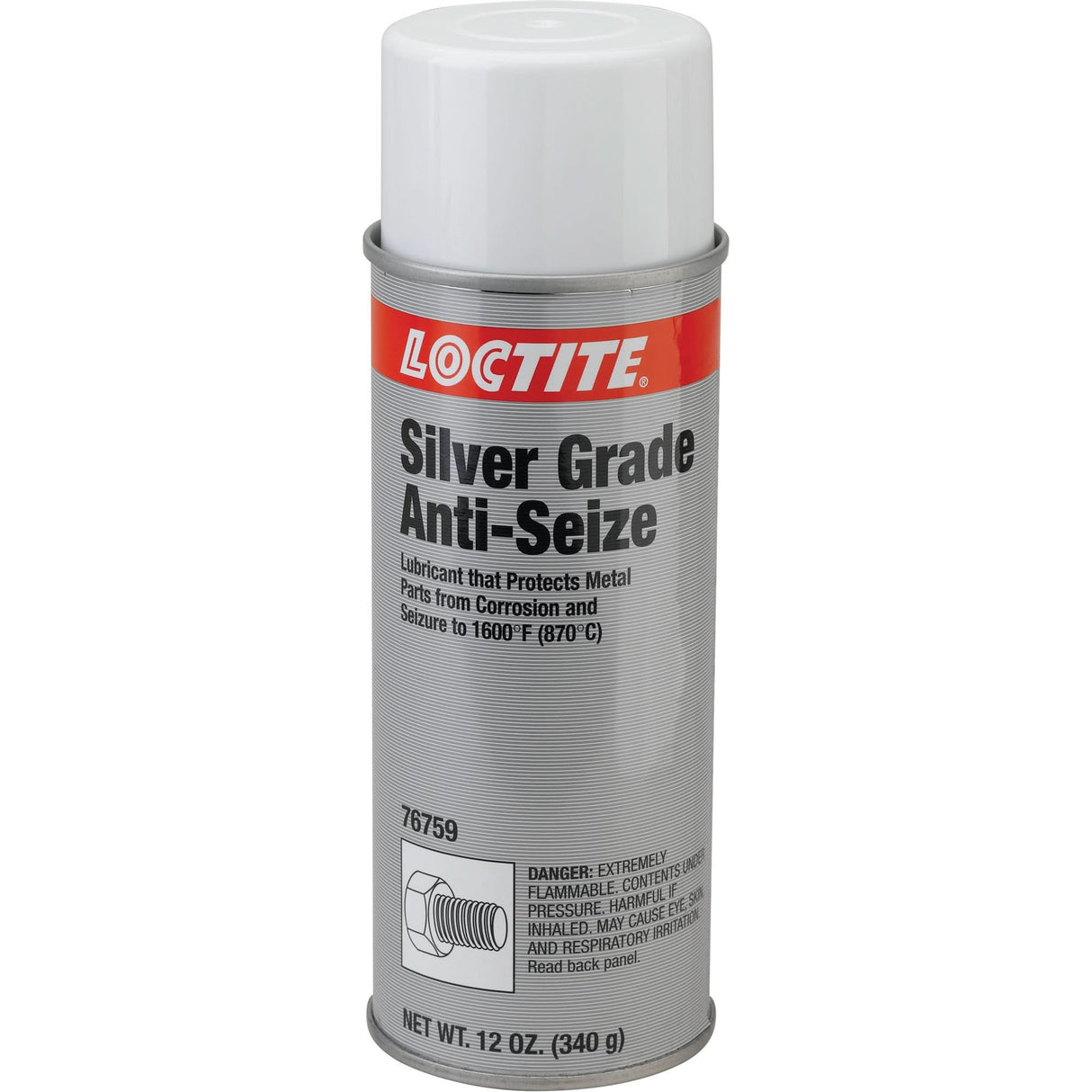 Silver Grade Anti-Seize, Aerosol Can, 1600°F (871°C) Max. Temp.